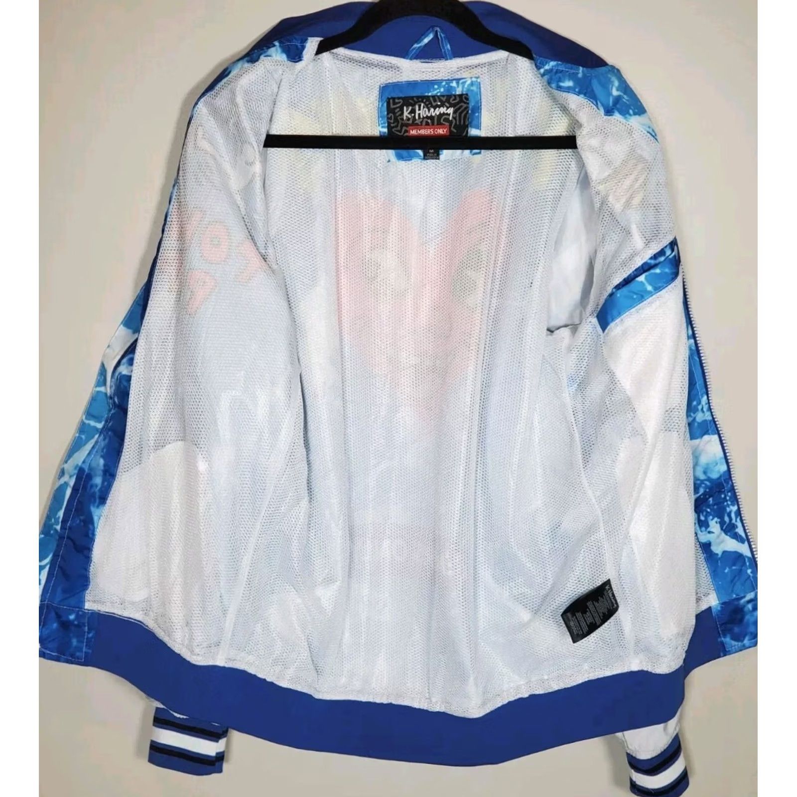 Members Only Members Only X Keith Haring Tokyo Pop Windbreaker Jacket Blue MK011015 Mens M Size US M / EU 48-50 / 2 - 3 Thumbnail