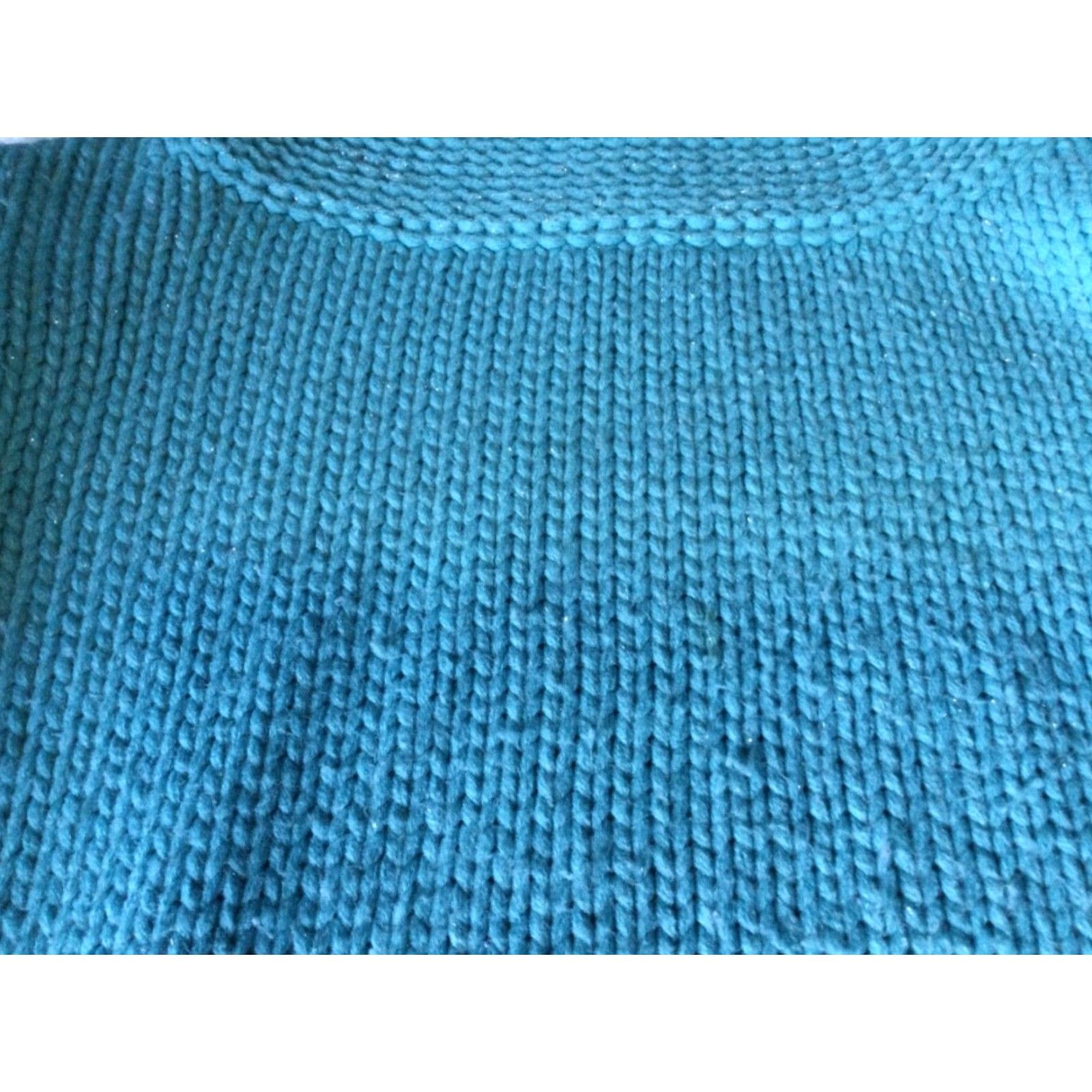 CO Womens Sweater by New York Co Size XL Teal Cowl Neck AS IS Size XL / US 12-14 / IT 48-50 - 3 Thumbnail