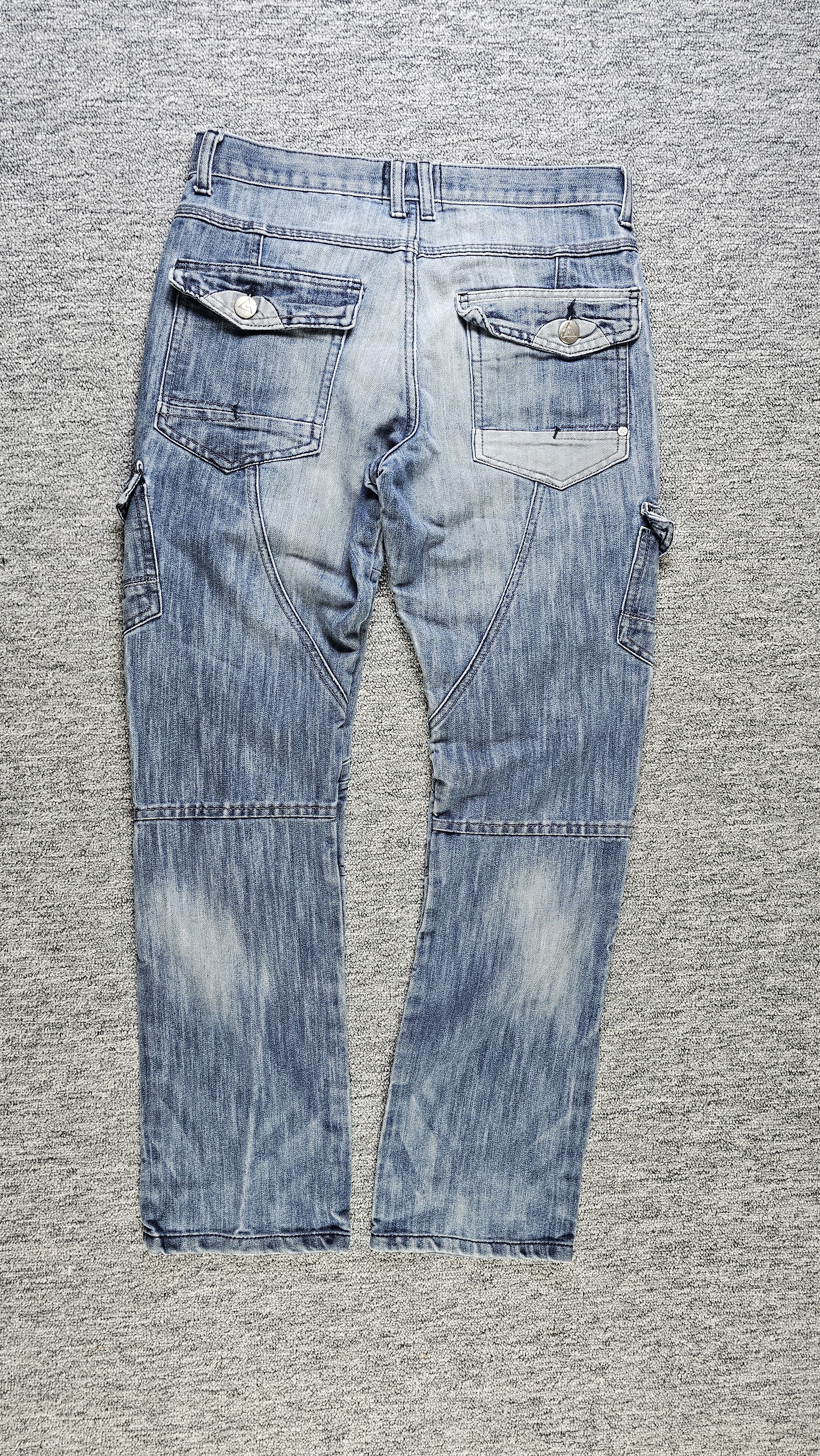 Airwalk AIRWALK Cargo Jeans Mens 30R Denim Relaxed Skater Blue Size US 30 / EU 46 - 2 Thumbnail