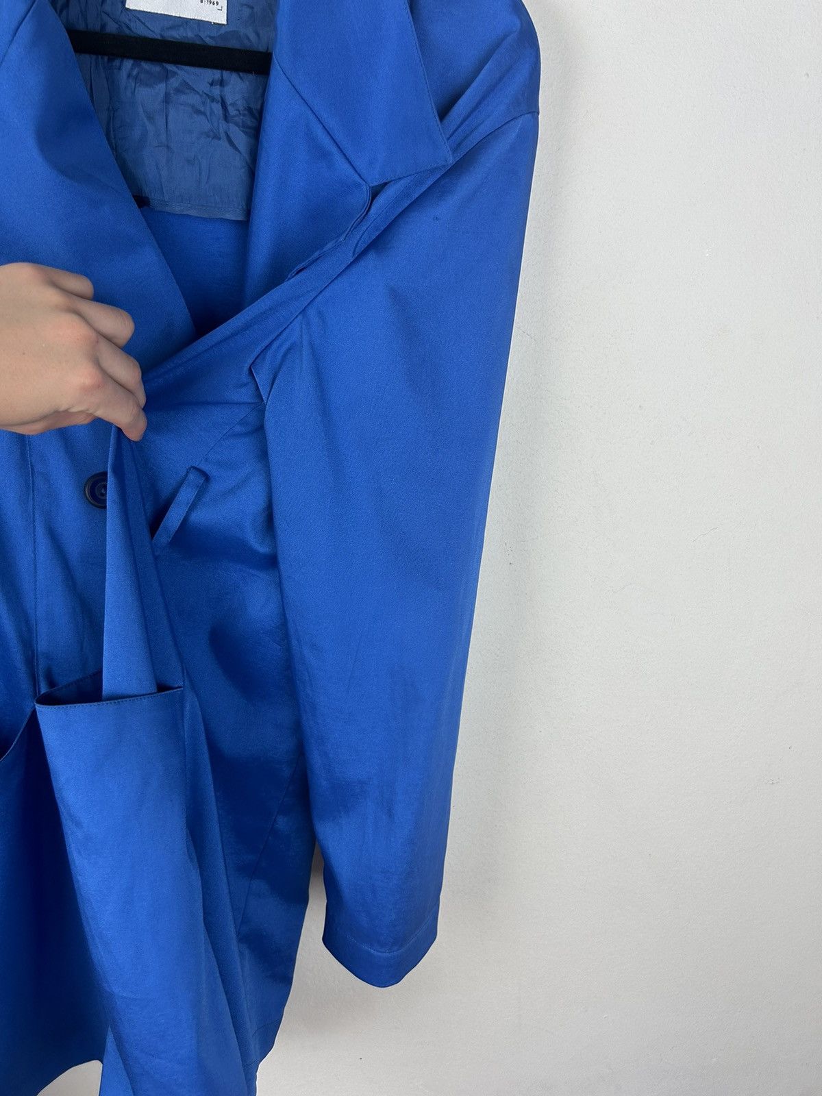 Alexander McQueen × Vintage 🧿chinese belted coat navy blue Size US S / EU 44-46 / 1 - 6 Thumbnail
