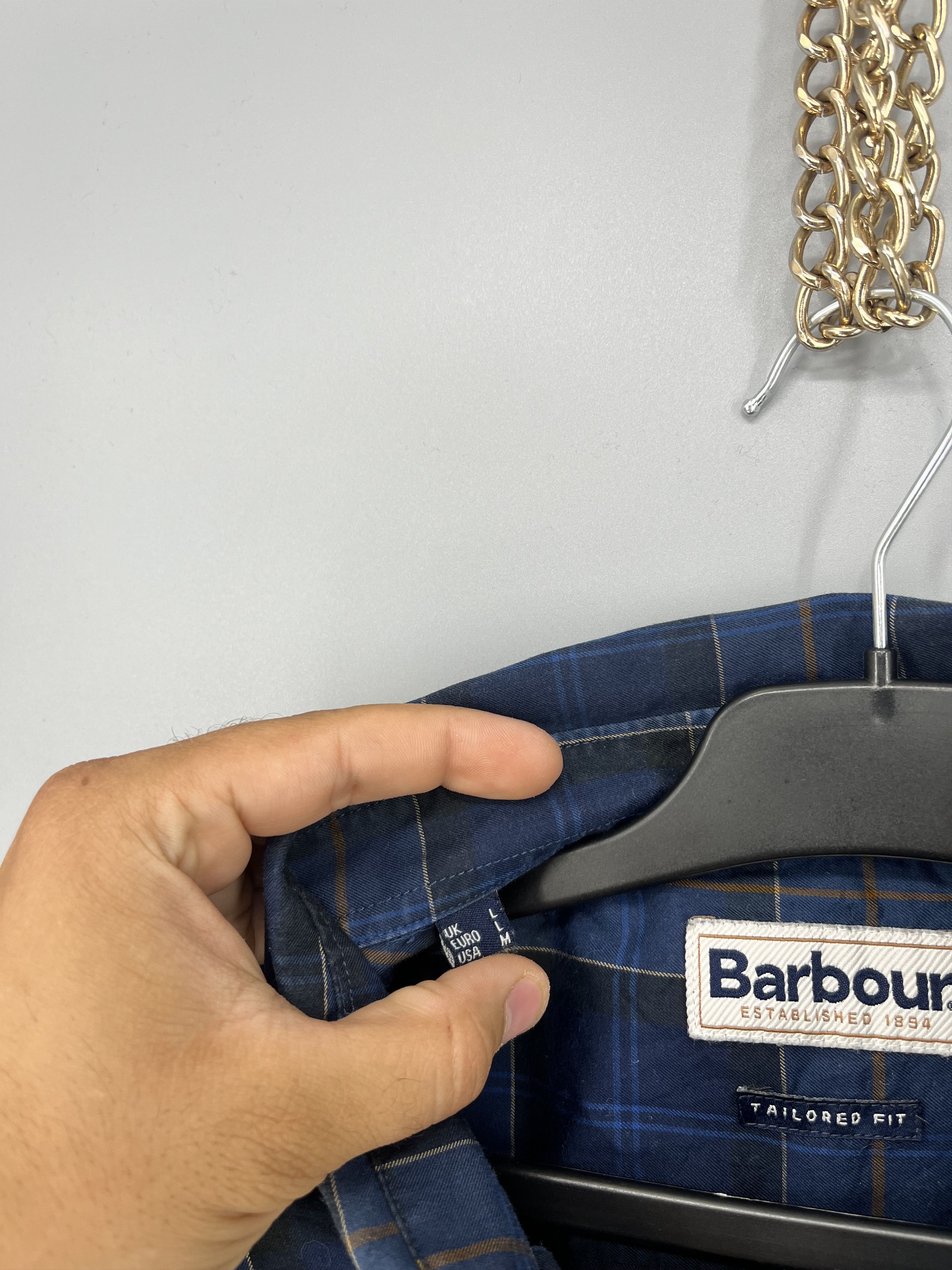 Barbour Vintage Barbour Plaid Blake Cotton Flannel Casual Size US L / EU 52-54 / 3 - 8 Thumbnail
