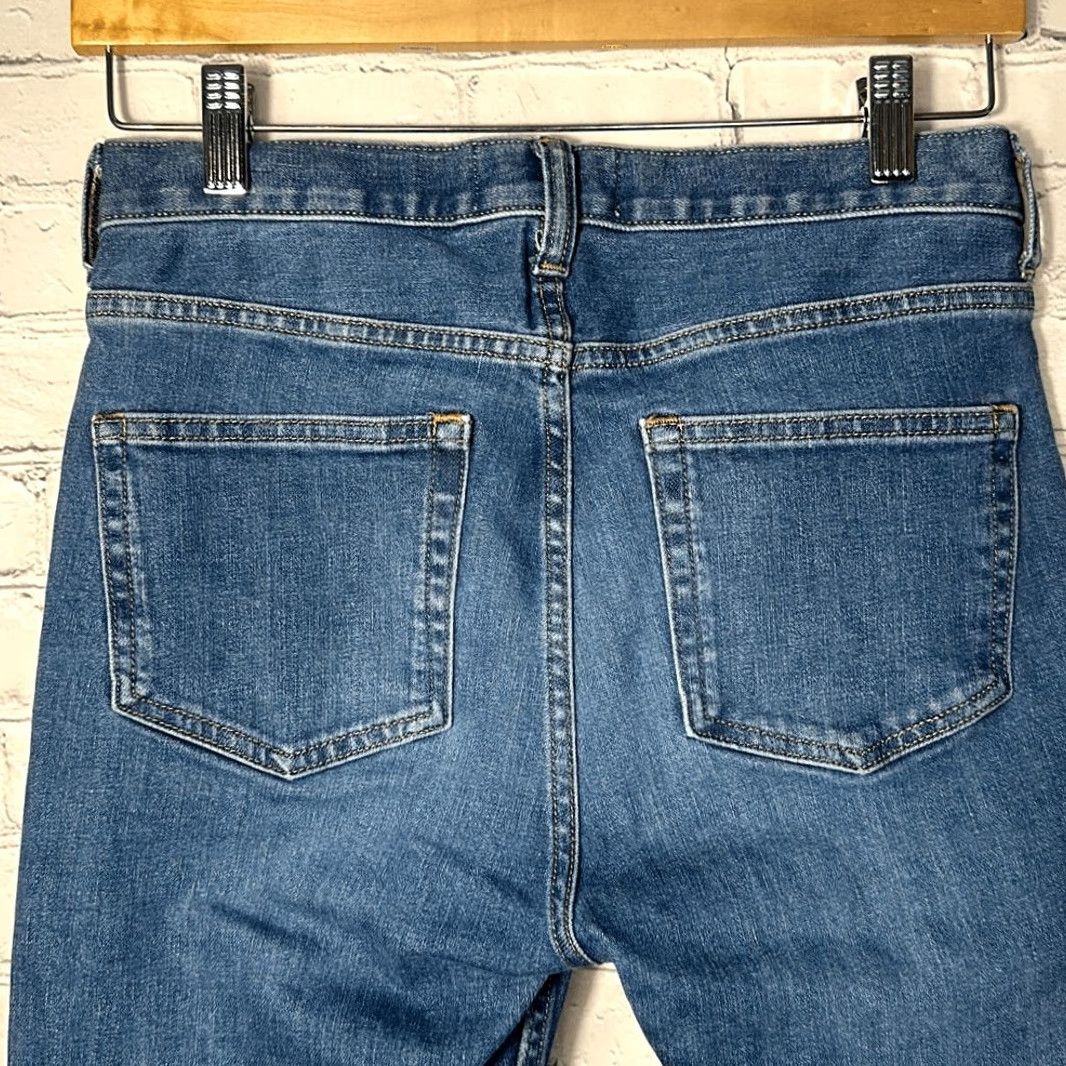 Everlane Everlane Jeans Women Medium Wash Cotton Stretch High Rise size 26 Blue Wide-Leg Regular 26 Size 26" / US 2 / IT 38 - 3 Thumbnail