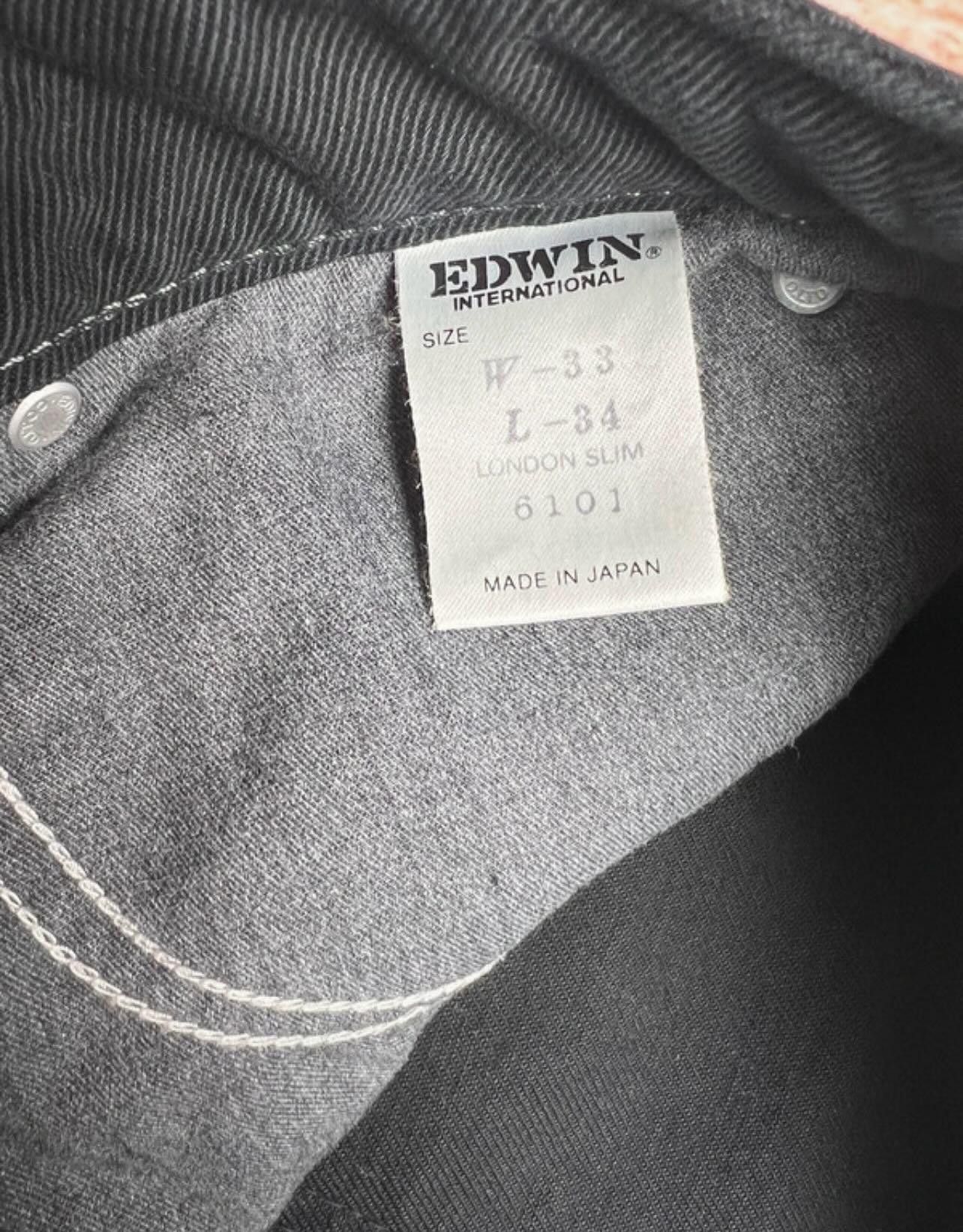 Edwin Edwin Black denim pants Y2k Size US 33 - 3 Thumbnail