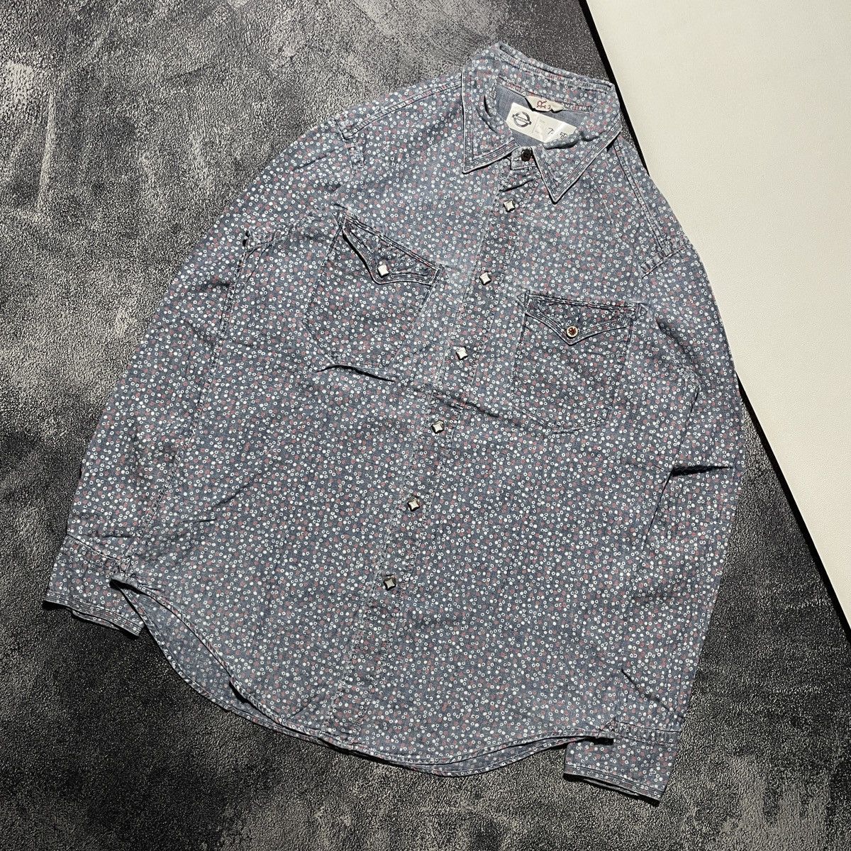45rpm Vintage Double Pocket Shirt Pattern Shirts 45RPM Size US L / EU 52-54 / 3 - 2 Thumbnail