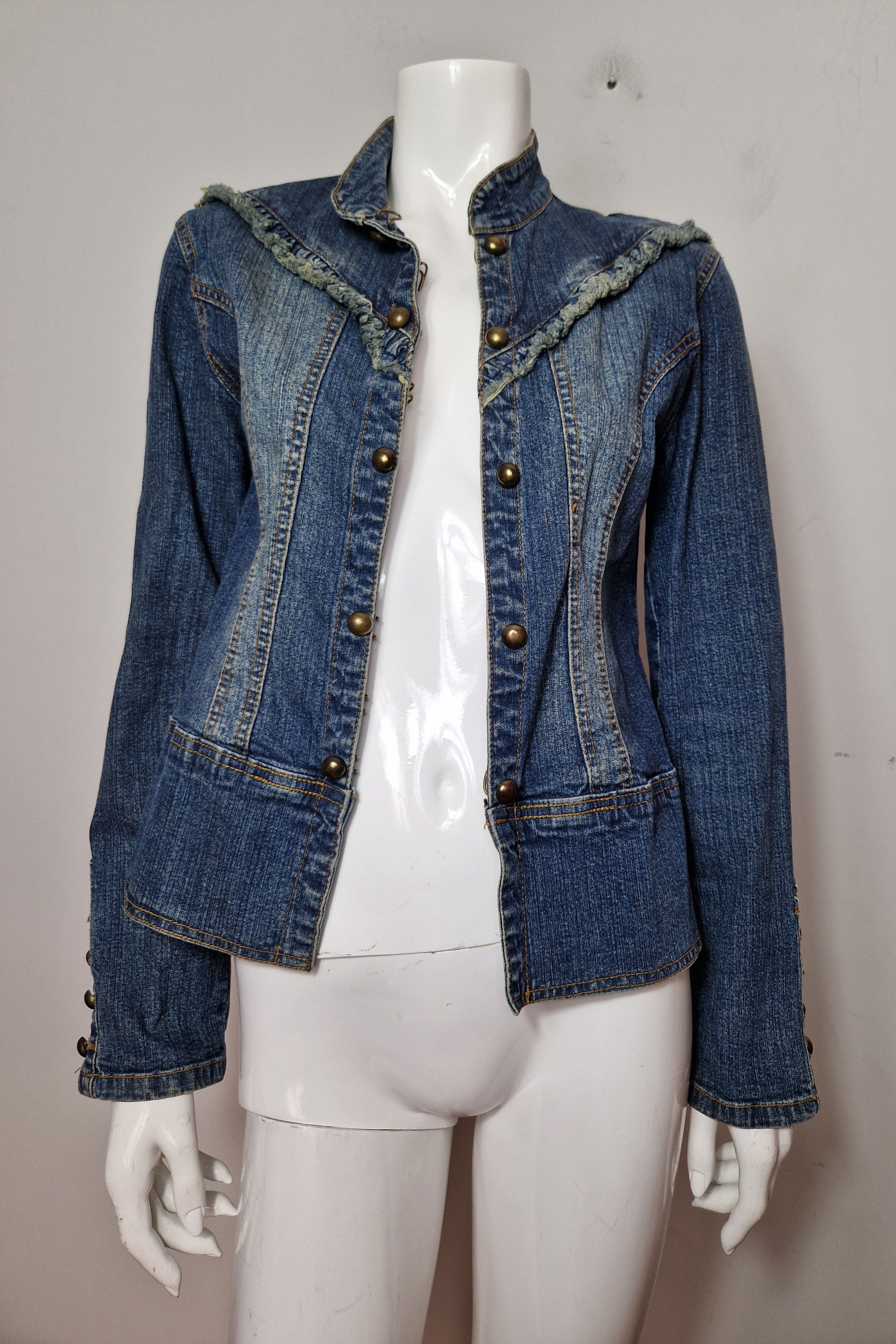 Japanese Brand × Vintage vintage denim jacket Size S / US 4 / IT 40 - 8 Thumbnail