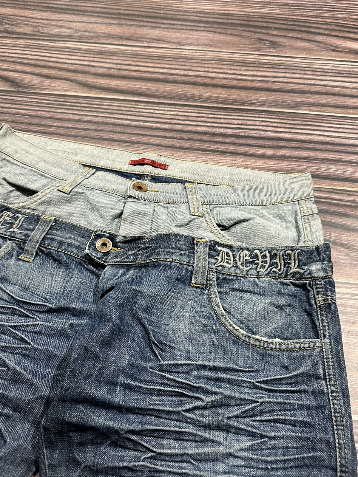 Japanese Brand Vintage Japanese Brand Distressed Jeans Angel Devil Size US 34 / EU 50 - 6 Thumbnail