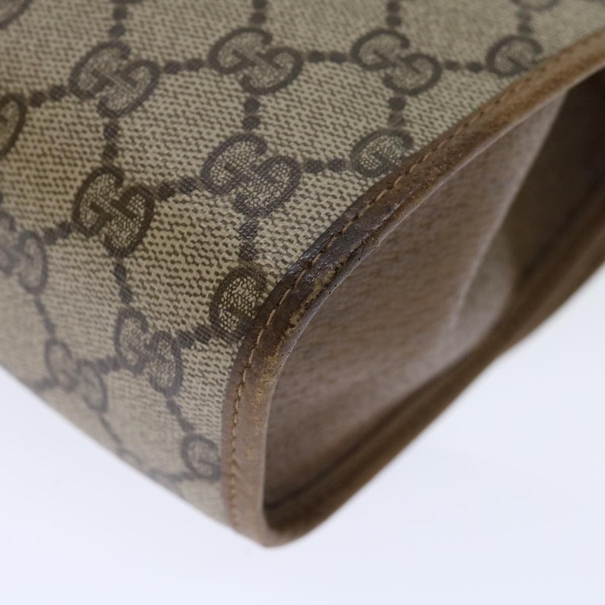 Gucci GUCCI GG Supreme Web Sherry Line Clutch Bag Beige Green 89 Size ONE SIZE - 16 Thumbnail