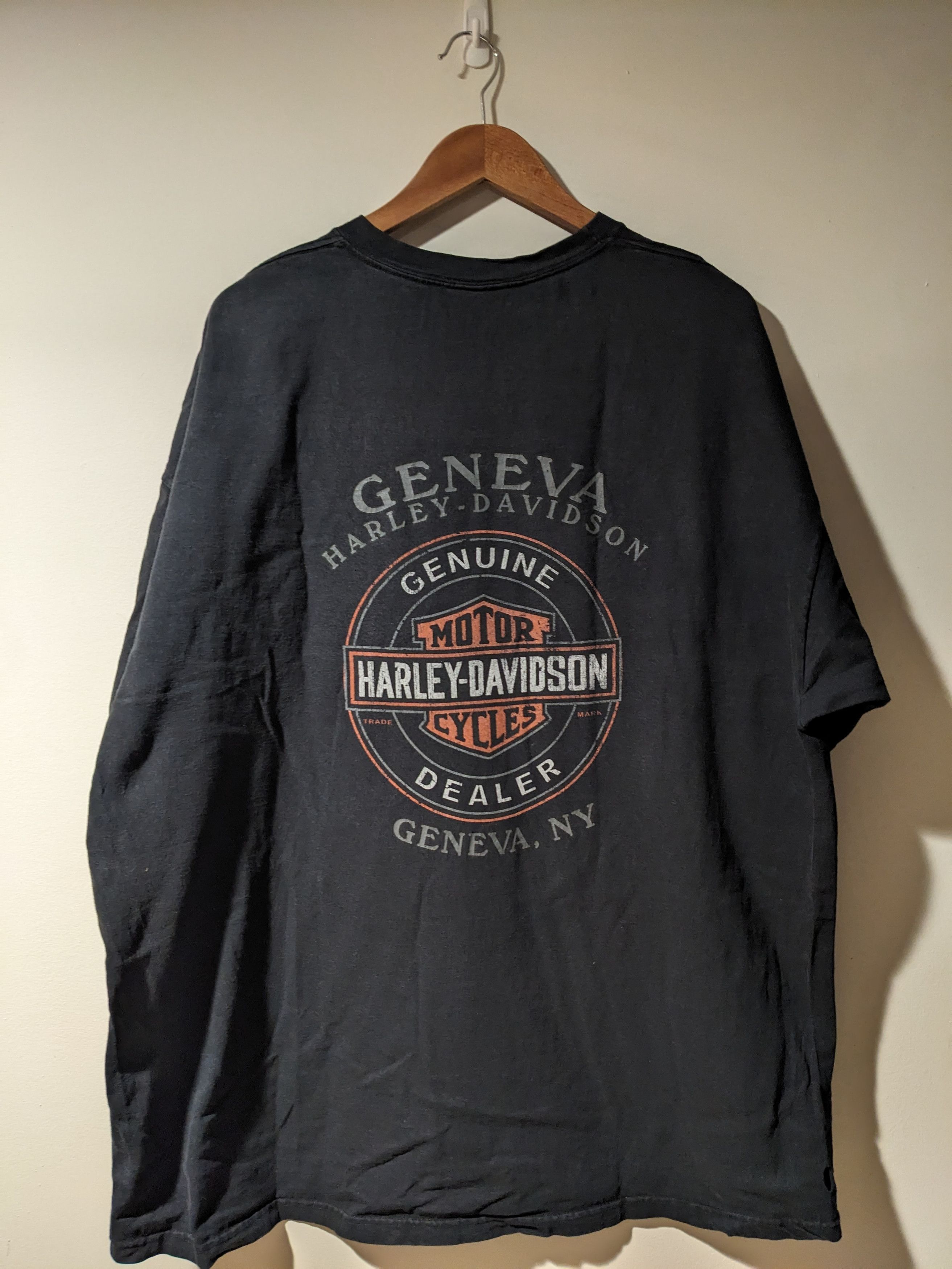 Harley Davidson Vintage Y2K Harley Davidson Flames Spell Out XXXL T-Shirt Size US XXL / EU 58 / 5 - 5 Thumbnail