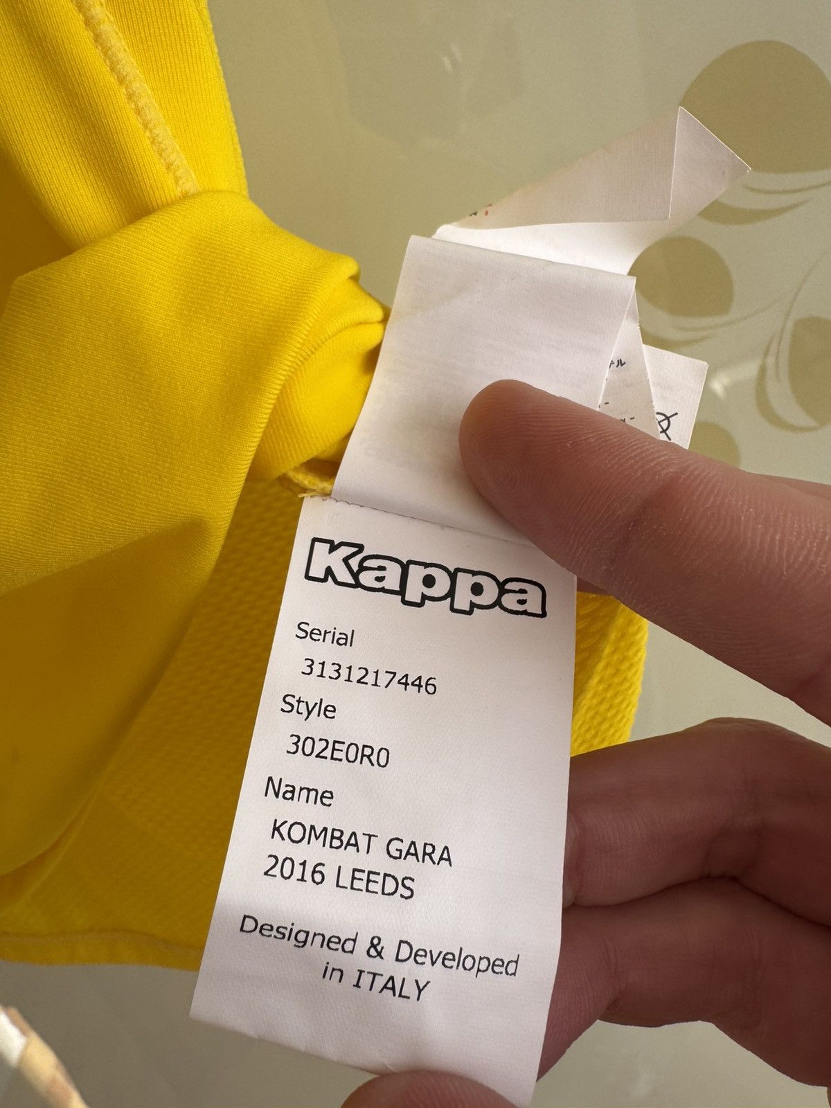 Kappa Leeds United 2015-2016 Away Player Issue Soccer Jersey Kit Size US L / EU 52-54 / 3 - 16 Thumbnail