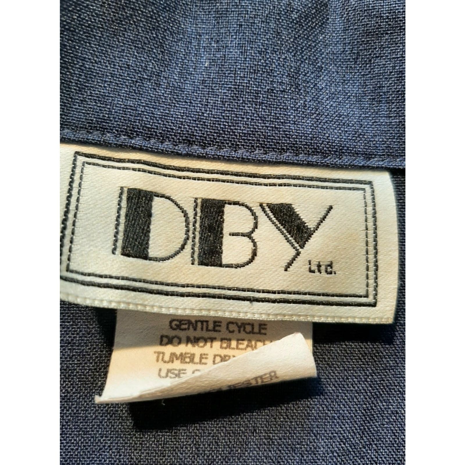 Vintage DBY Ltd. Women's Blue Suit Blazer Button down 13/14 Polyester Short Sleeve 3 Piece Suit Womens Blue 13/14 Size 34" / US 12 / IT 48 - 5 Thumbnail