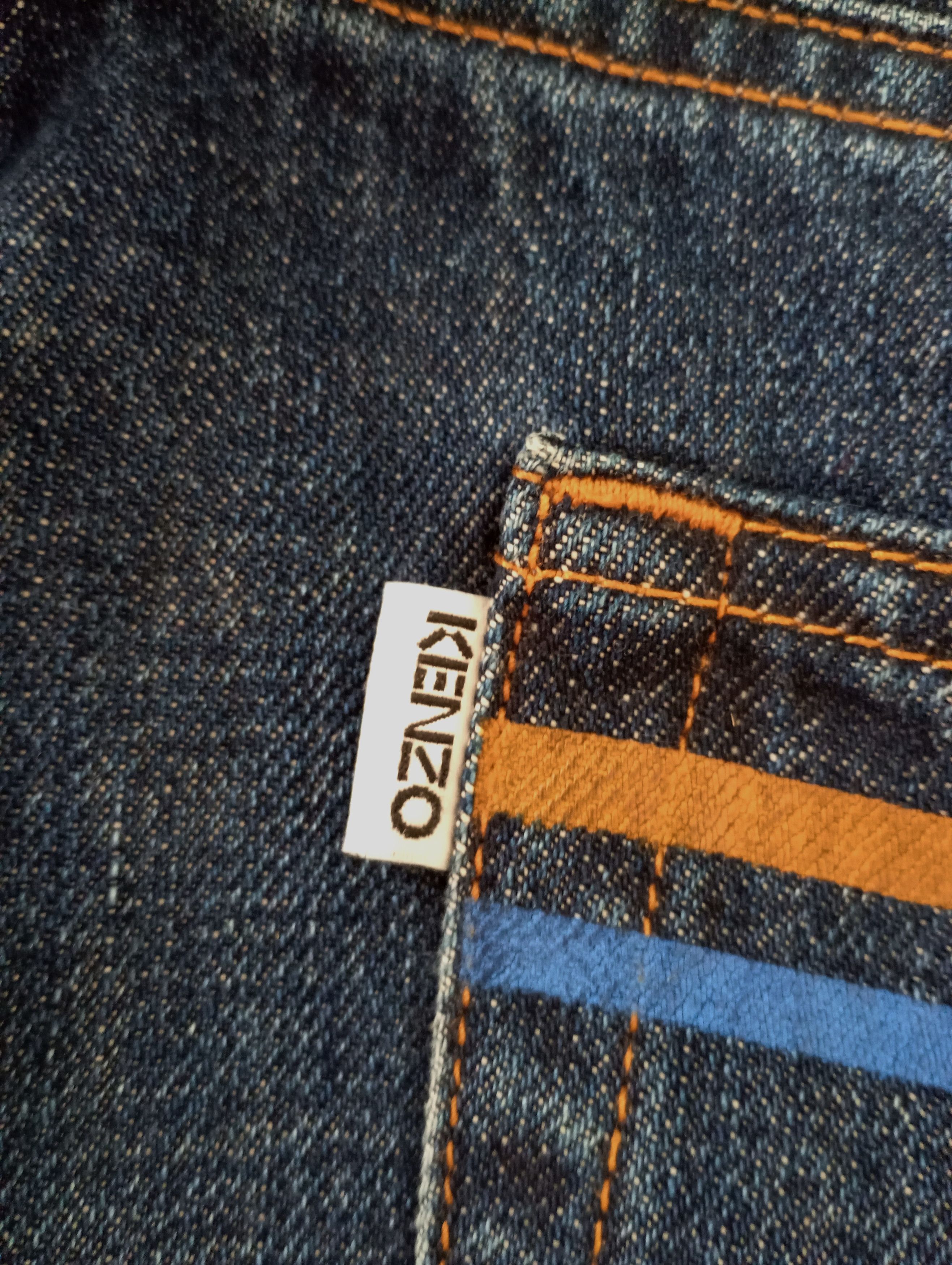 Kenzo × Vintage Kenzo Paris Jungle Signature Logo Luxury Jean Pants Size US 32 / EU 48 - 9 Thumbnail