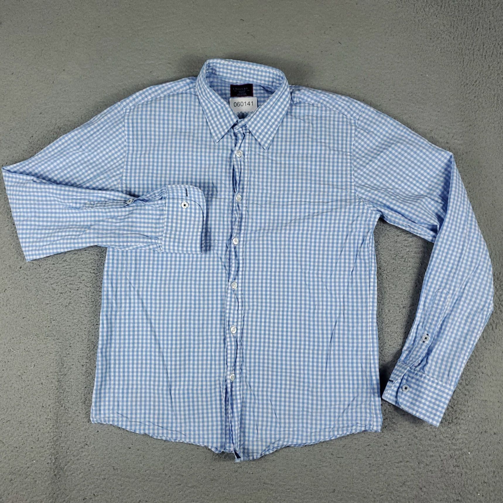 UNTUCKit UNTUCKit Blue Check Button-Up Shirt Mens Medium Slim Fit Long Sleeve Casual Size US M / EU 48-50 / 2 - 2 Thumbnail