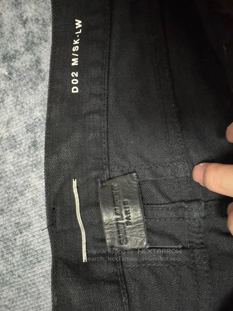 Saint Laurent Paris Saint Laurent 16FW Knee Cut Black Jeans. Size US 32 / EU 48 - 5 Thumbnail