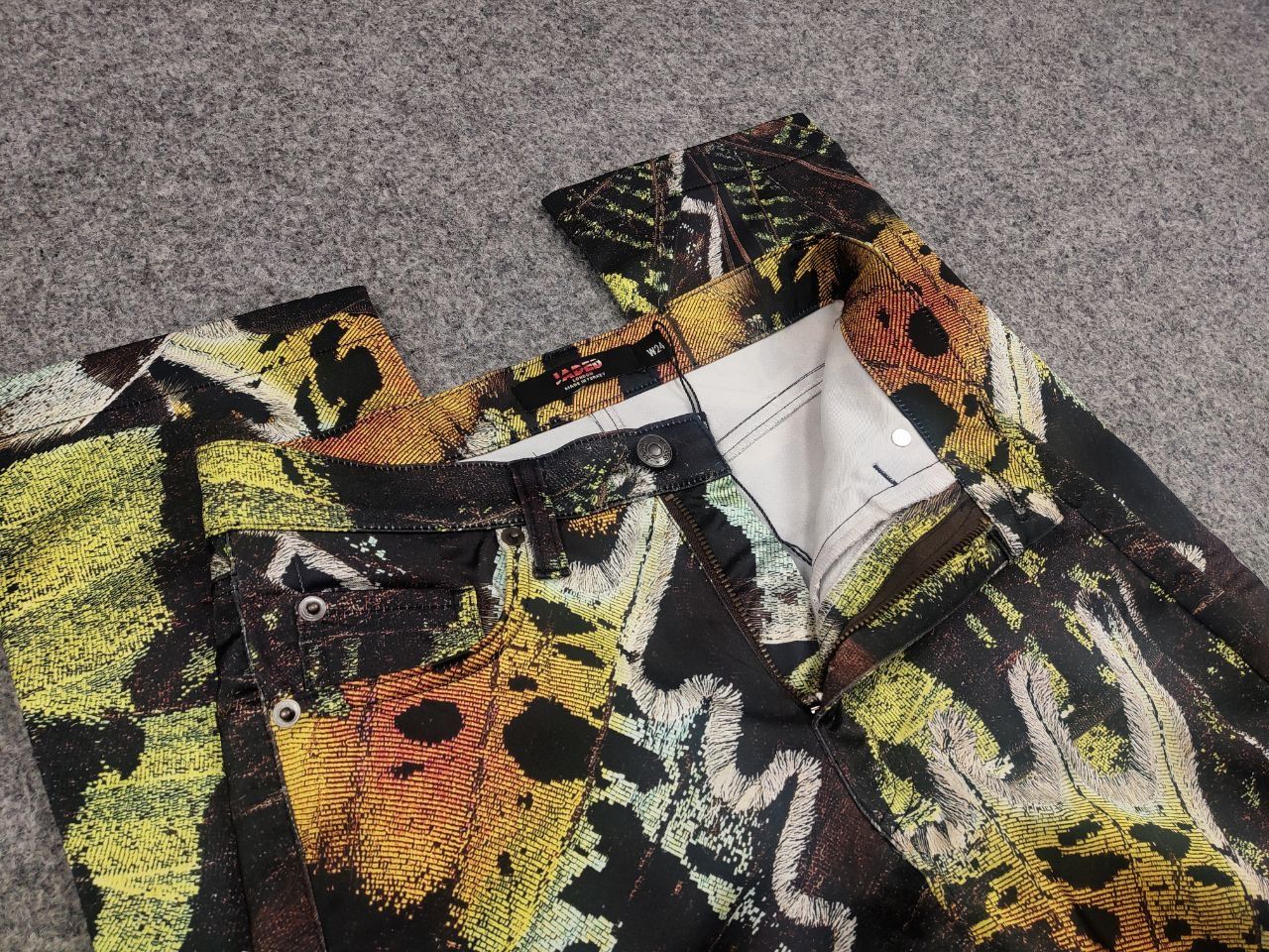 Jaded London Vintage Hysteric Glamour Style Y2K volare print satin Pants Size 24" / US 00 / IT 34 - 11 Thumbnail