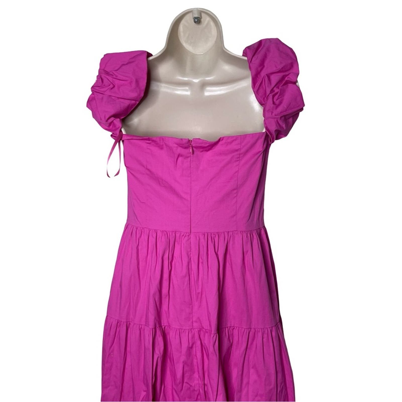 midi dress hot pink Hot Pink Midi Dress  RIODECA
