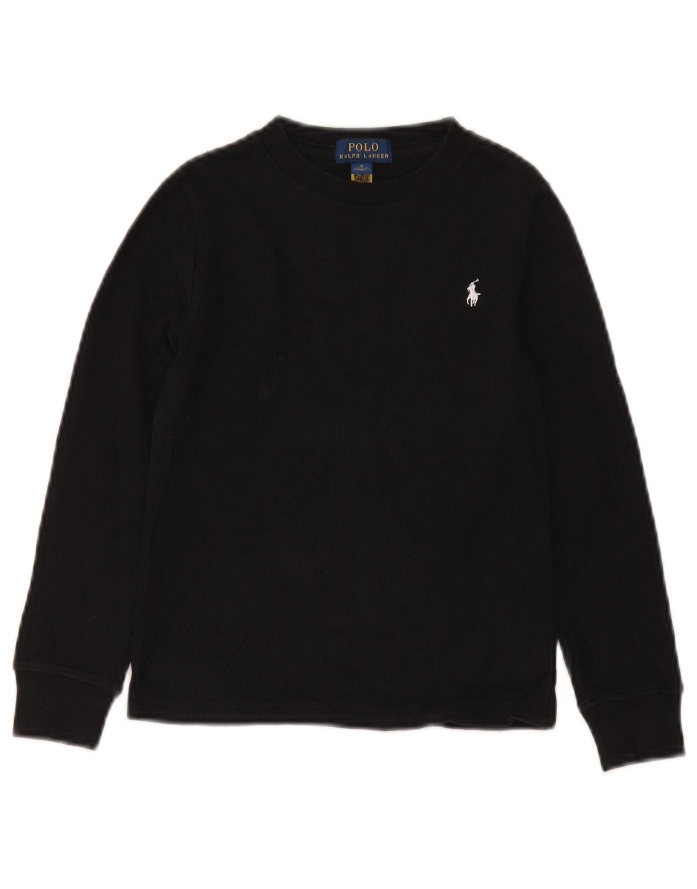 Polo Ralph Lauren Boys Crew Neck Jumper Sweater 4-5 Years Black Cotton Size XS / US 0-2 / IT 36-38 - 1 Thumbnail