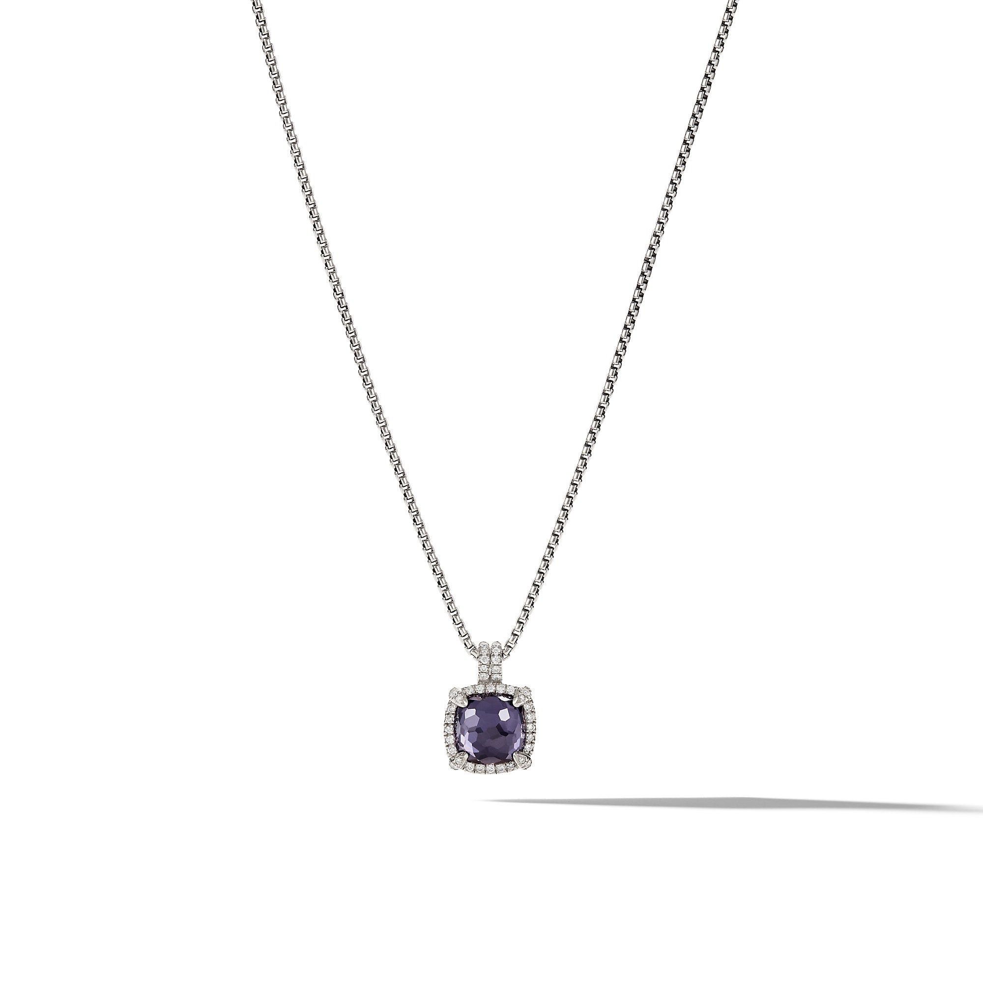 David Yurman o1w1db10526 N13676D Size:8/Necklace in Silver with Diamond Size ONE SIZE - 1 Thumbnail