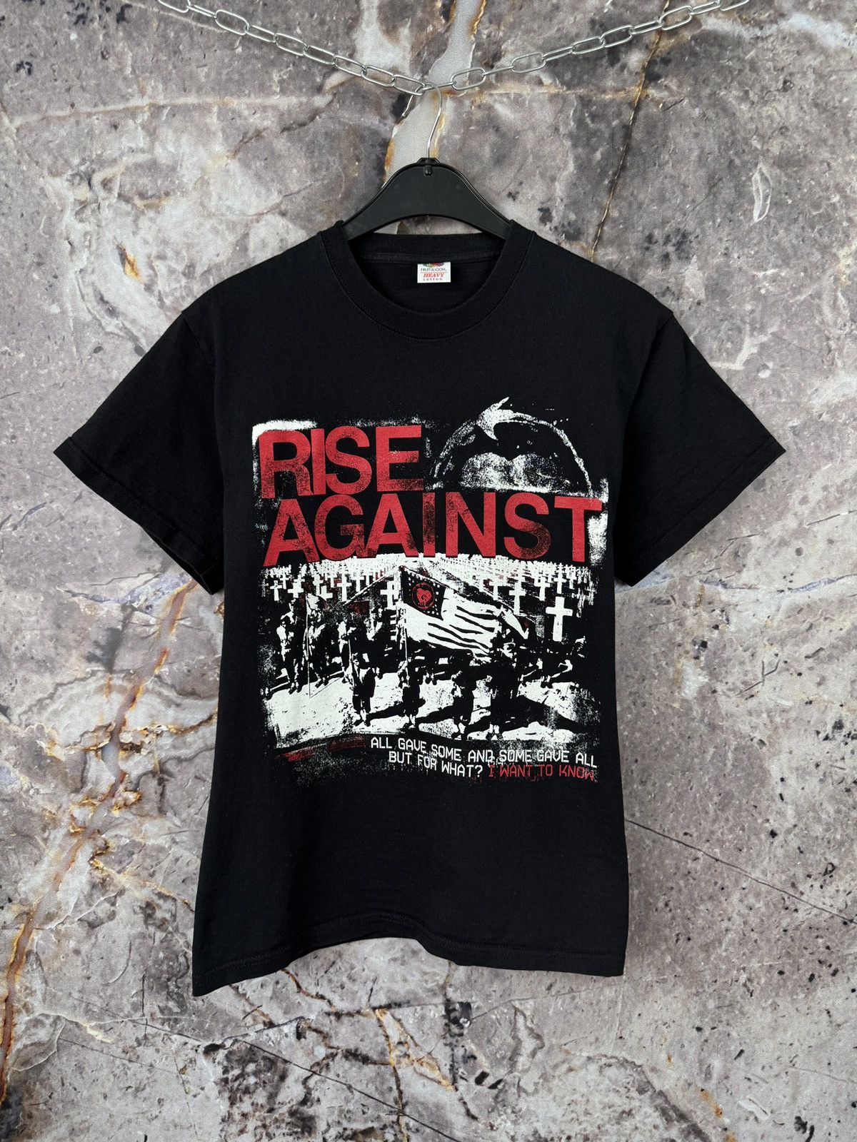 Band Tees Men’s Rise Against T-Shirt Rock Band Size Medium Size US M / EU 48-50 / 2 - 1 Thumbnail