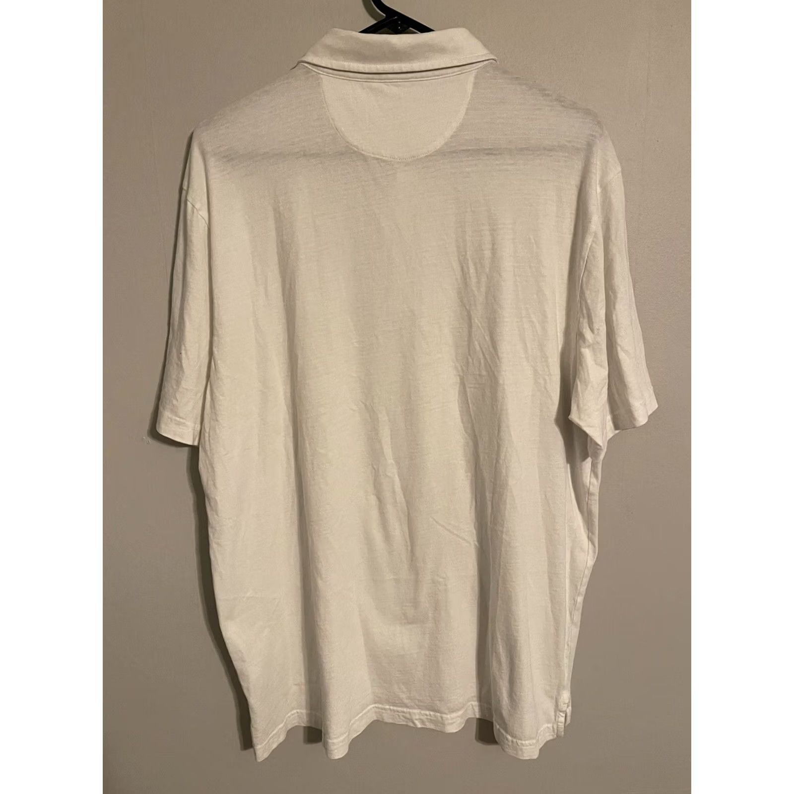 Faherty Faherty Isle Polo Shirt Men's XL White Organic Cotton Casual S/S XLarge Size US XL / EU 56 / 4 - 4 Thumbnail