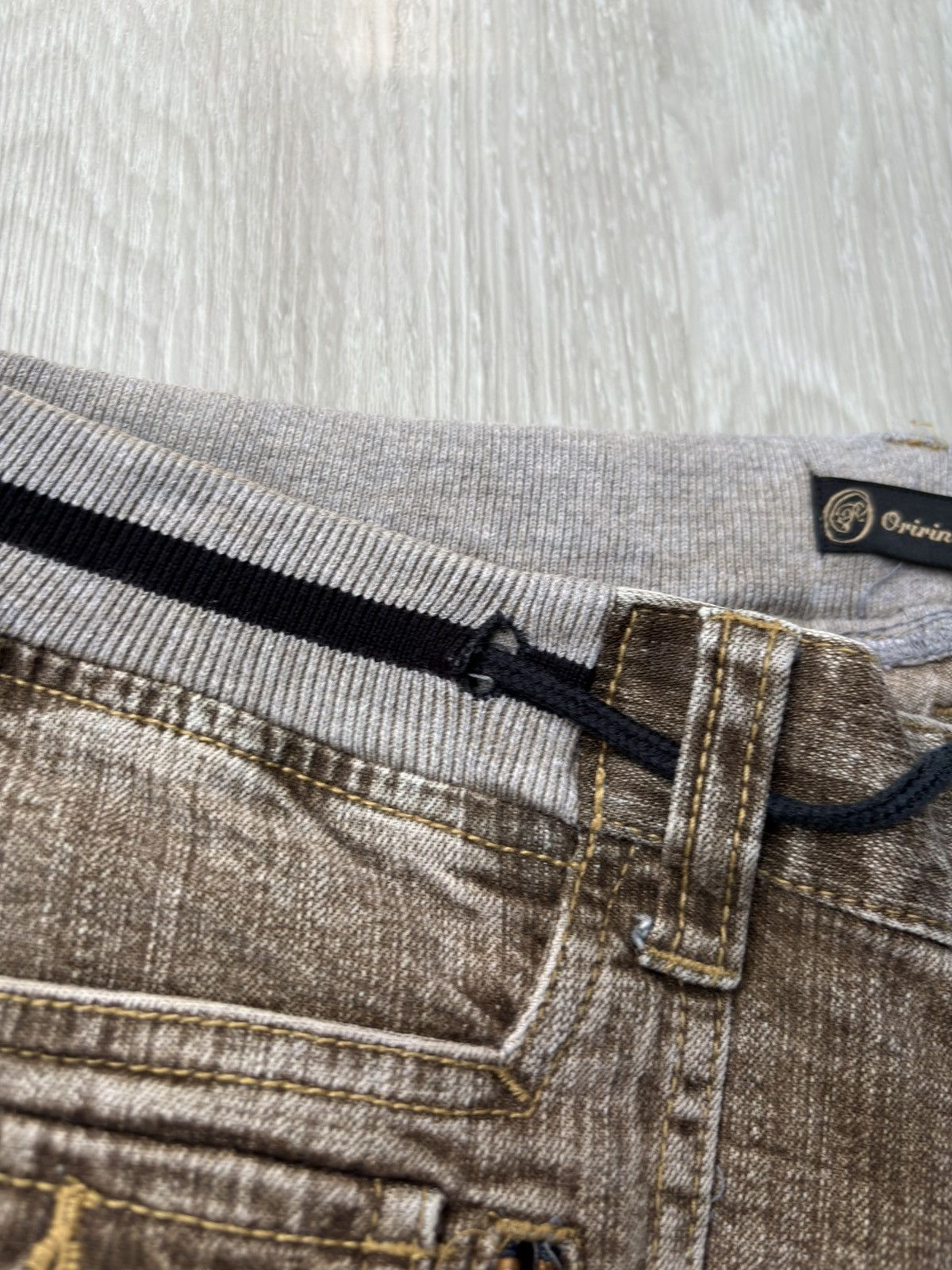 5351 POUR LES HOMMES ORIRIN drawstring flare jeans Size US 29 - 3 Thumbnail