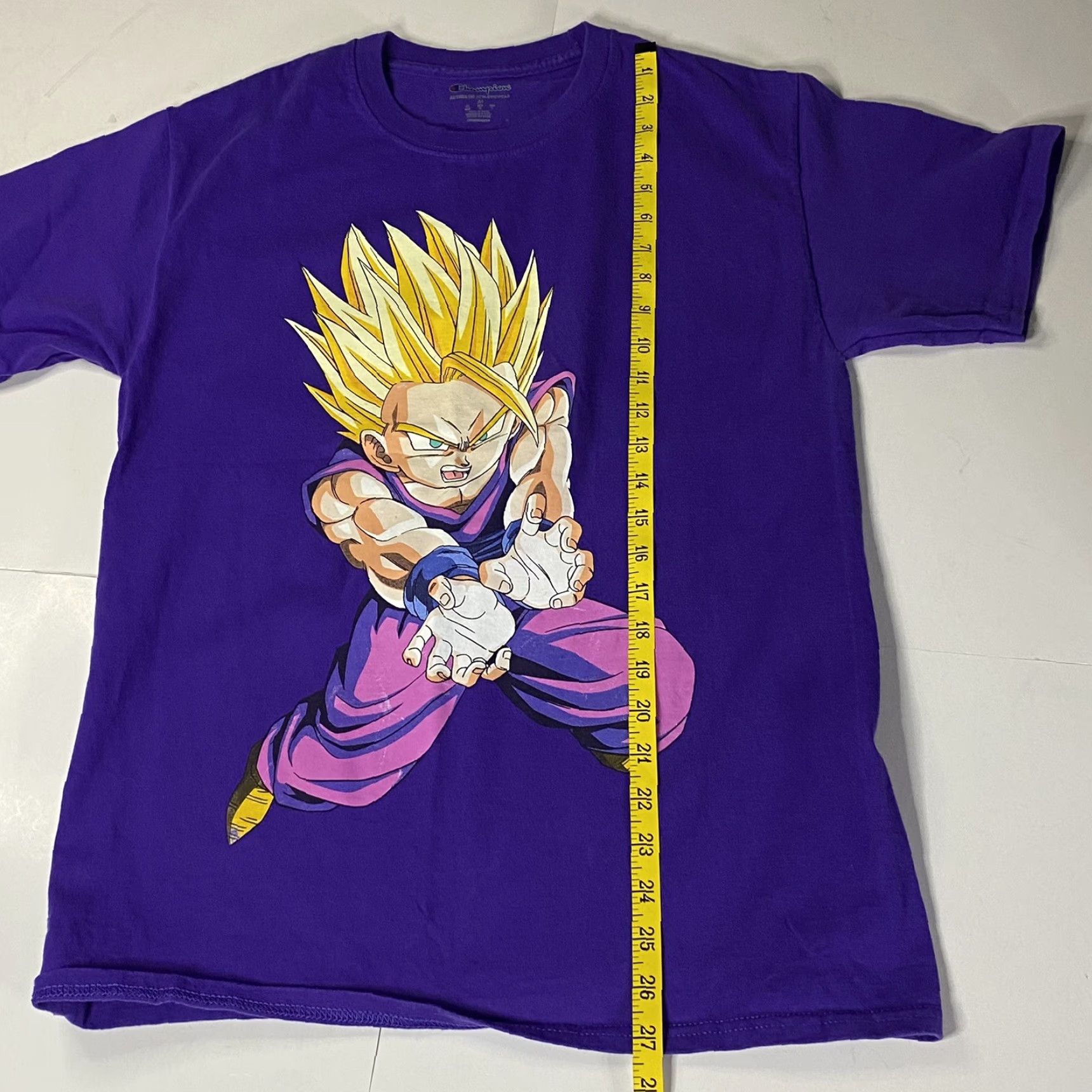 Champion VINTAGE Champion Dragonball Z Collab Son Gohan T Shirt Medium M Purple Men Crew Neck Short Sleeve Graphic Print Size US M / EU 48-50 / 2 - 5 Thumbnail