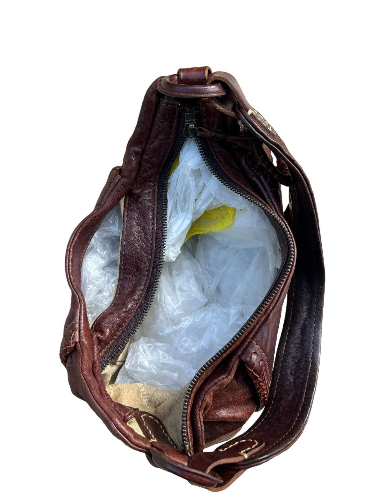 Leather genten Japan Patina Leather Mini Hobo Bag Size ONE SIZE - 13 Thumbnail