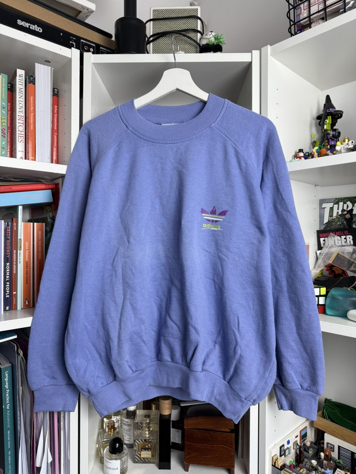 Adidas × Vintage Vintage 90s Adidas small logo boxy sweatshirt M retro baggy Size US M / EU 48-50 / 2 - 1 Thumbnail