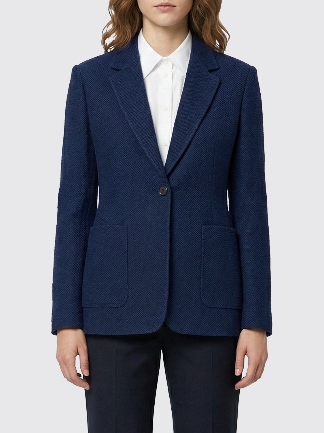 Max Mara Max Mara Jacket Woman Blue 1 Size M / US 6-8 / IT 42-44 - 1 Thumbnail