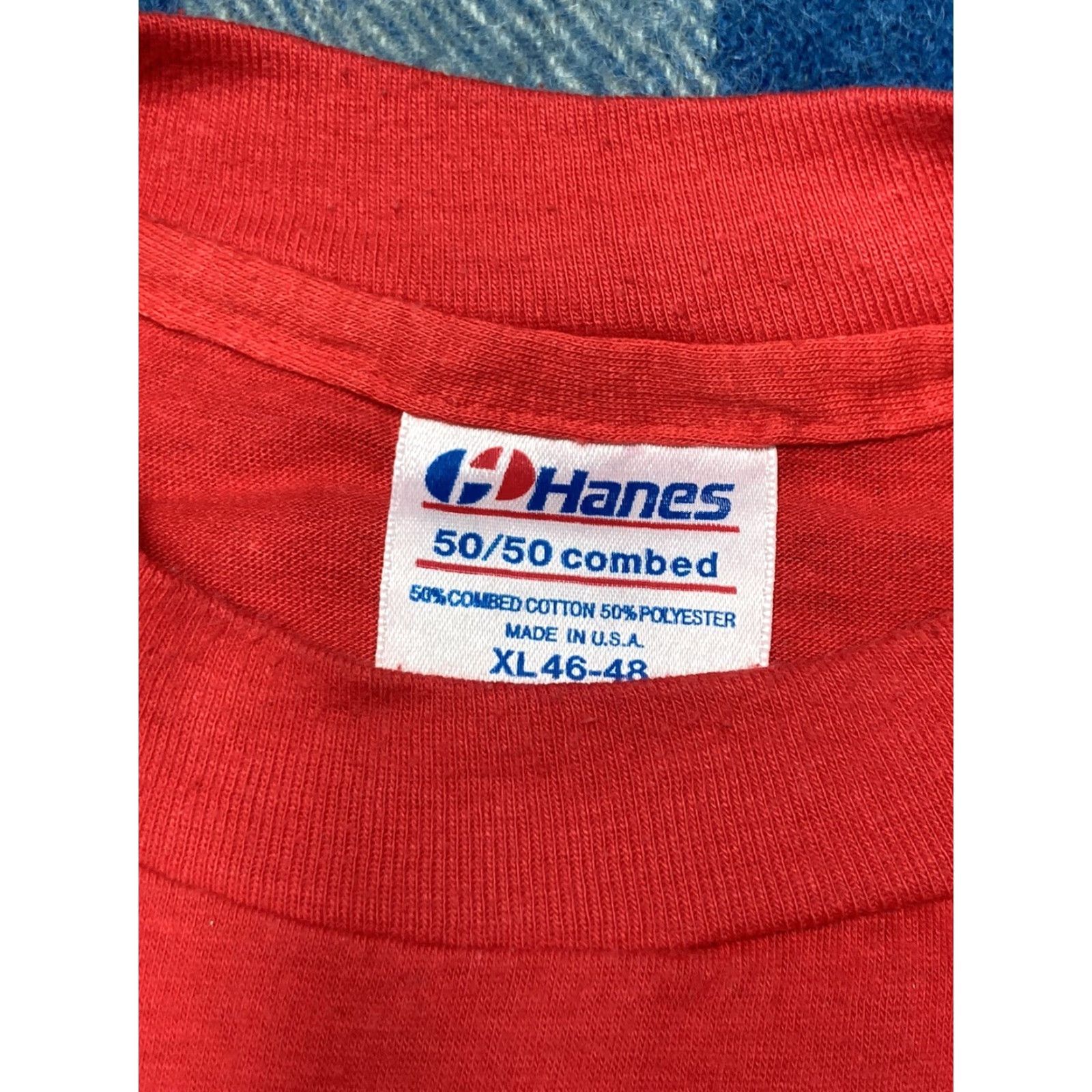 Hanes VINTAGE 80s HANES 50/50 T-Shirt Men XL Red Dynamite Fireworks NOS vtg Size US XL / EU 56 / 4 - 3 Thumbnail