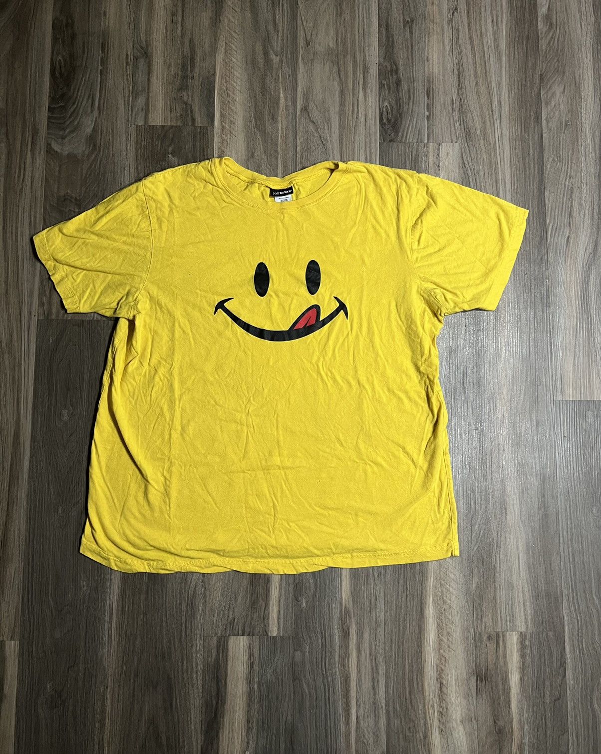 Vintage Joe Boxer Smiley Face Big Logo T-Shirt Smile USA Vintage 90s ...