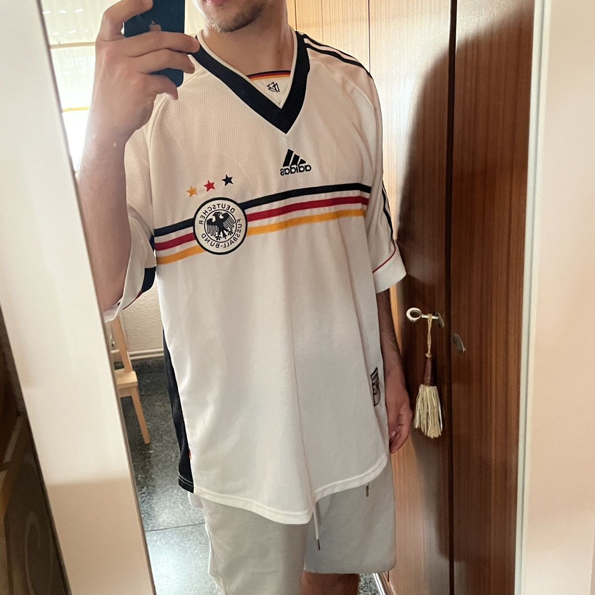 Adidas Germany 1998 World Cup Home Football Jersey Vintage Adidas Size US XL / EU 56 / 4 - 7 Thumbnail