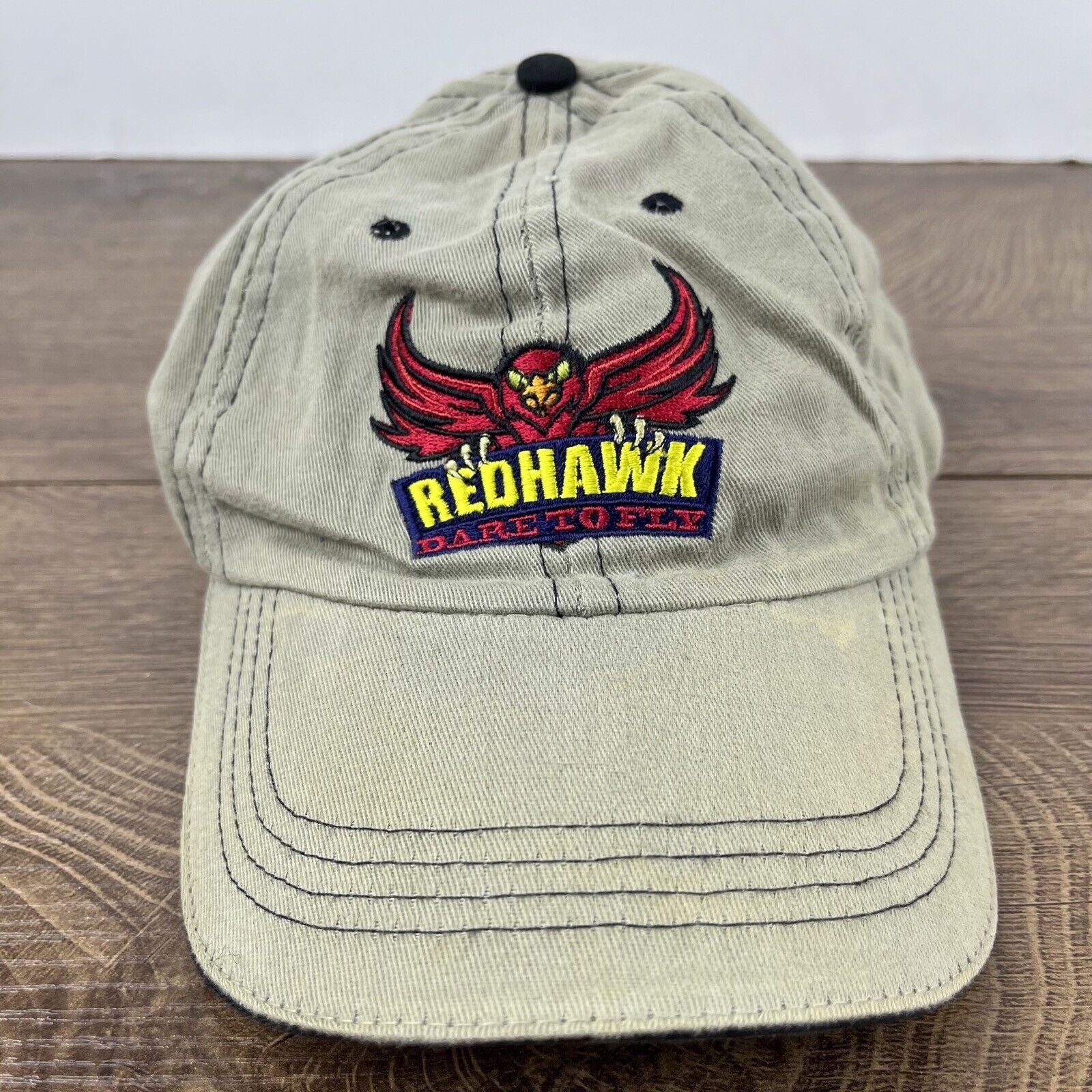 Other Darien Lake Redhawk Hat Dare to Fly Hat Gray Adjustable Hat Size ONE SIZE - 5 Thumbnail
