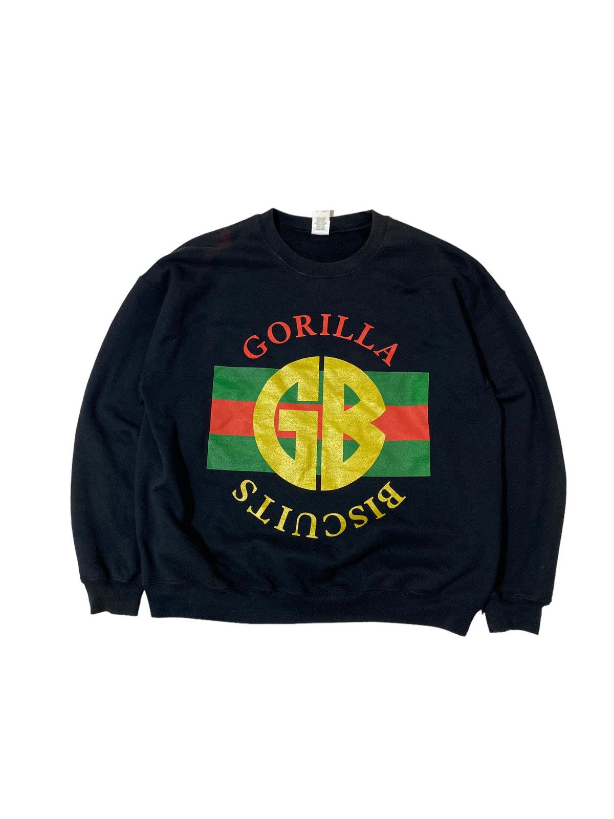 image of Band Tees x Vintage Binding Offer Gorilla Biscuits Gucci Band Hardcore in Black, Men's (Size XL)