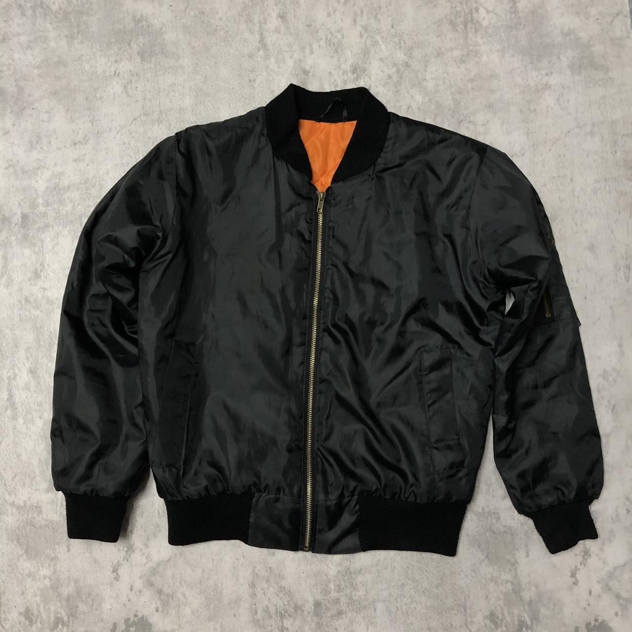 Other Black vintage bomber jacket with orange lining jacket Size S / US 4 / IT 40 - 1 Thumbnail
