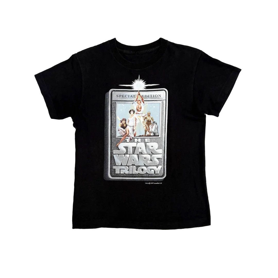 Star Wars × Vintage Star Wars 1997 90s Vintage Trilogy VHS Movie Promo T-Shirt Size US S / EU 44-46 / 1 - 1 Thumbnail