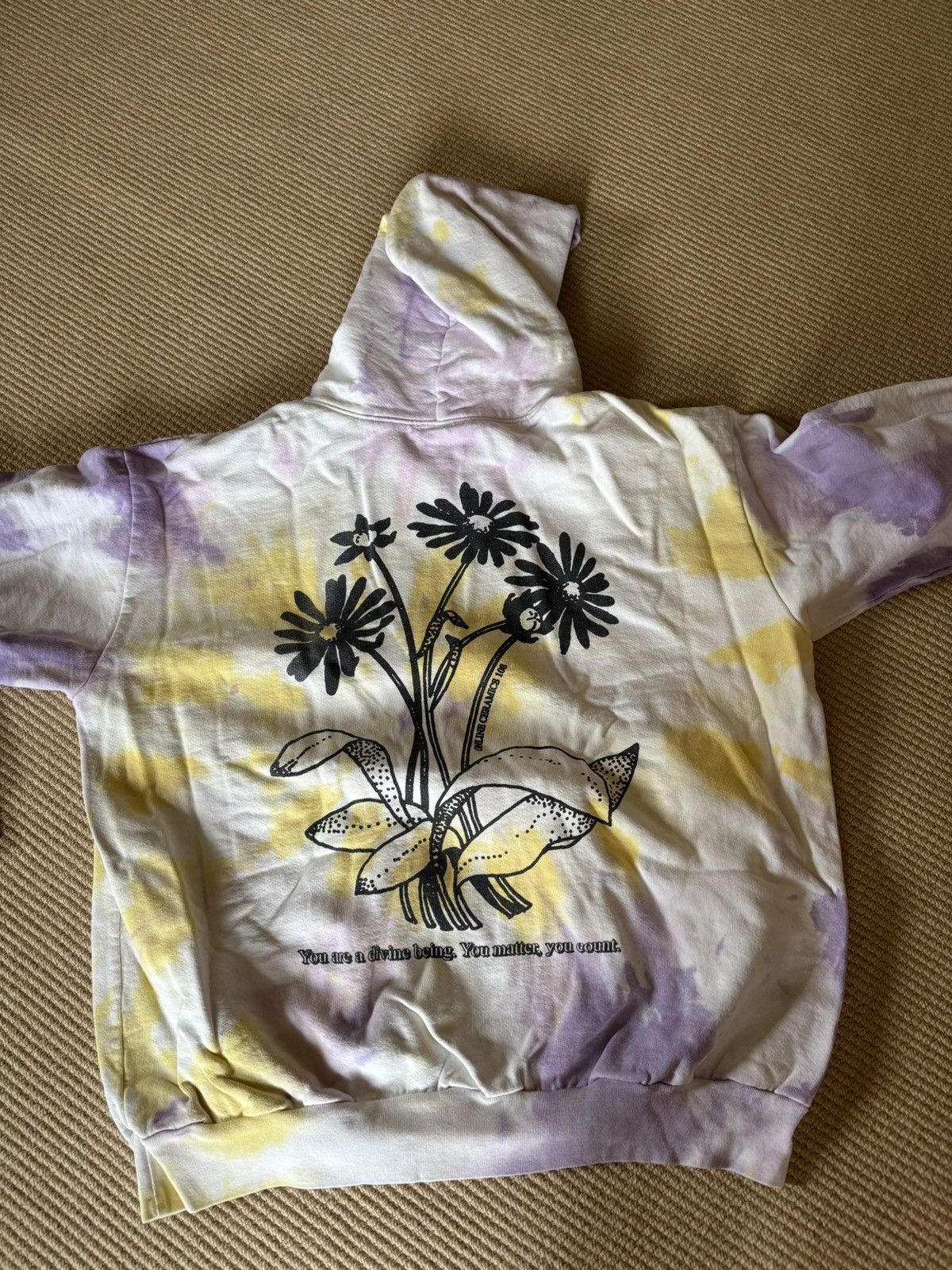 image of Online Ceramics Forever Grateful Tie Dye Hoodie Xl, Men's