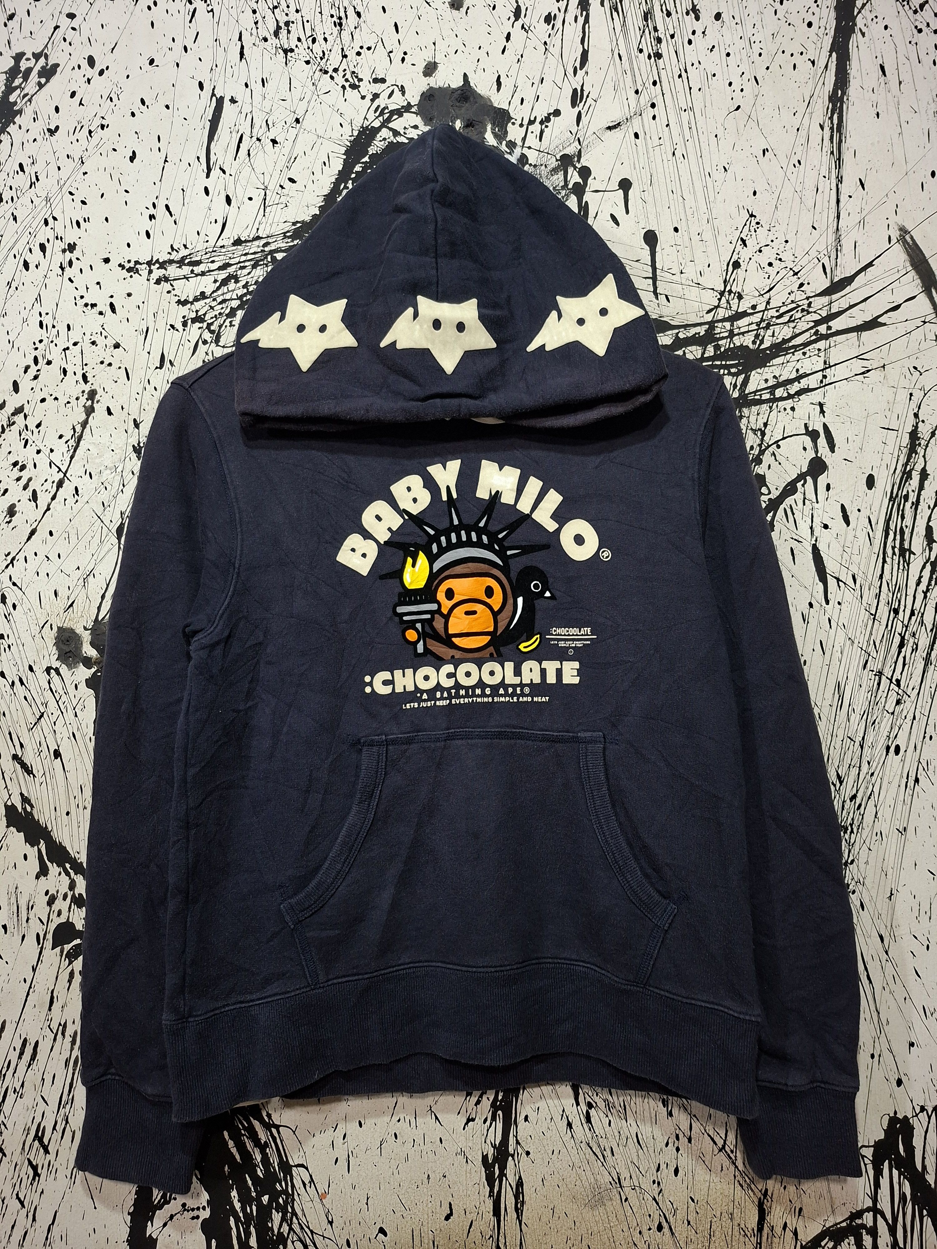 Bape × Chocolate BAPE X CHOCOLATE BABY MILO AW 2011 STATUE OF LIBERTY HOODIE Size US XS / EU 42 / 0 - 1 Thumbnail