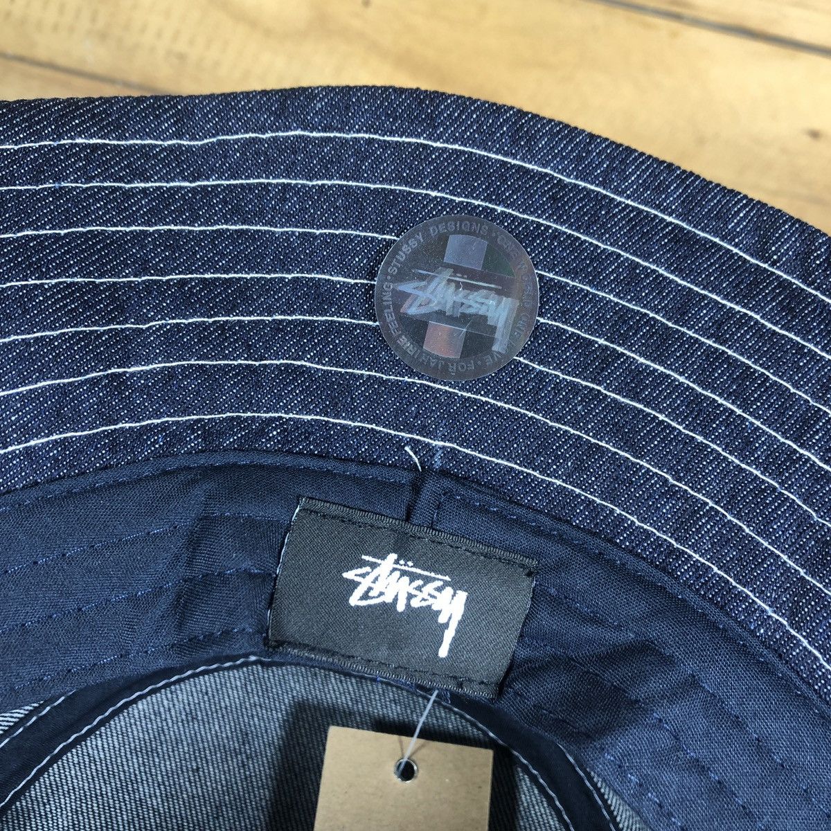 Stussy × Vintage Stussy Contrast Stitch Bucket Size ONE SIZE - 3 Thumbnail