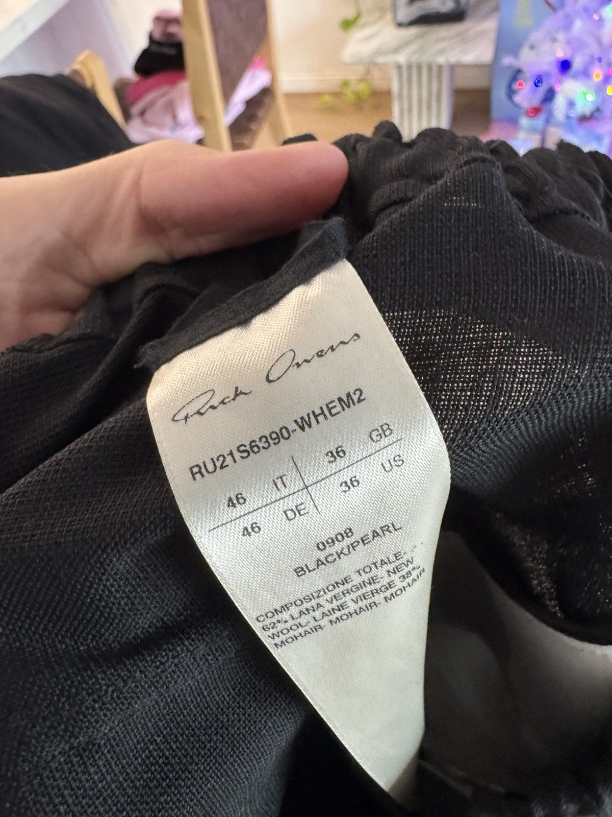 Rick Owens Phlegethon Wool/Mohair pleated pants Size US 30 / EU 46 - 6 Thumbnail
