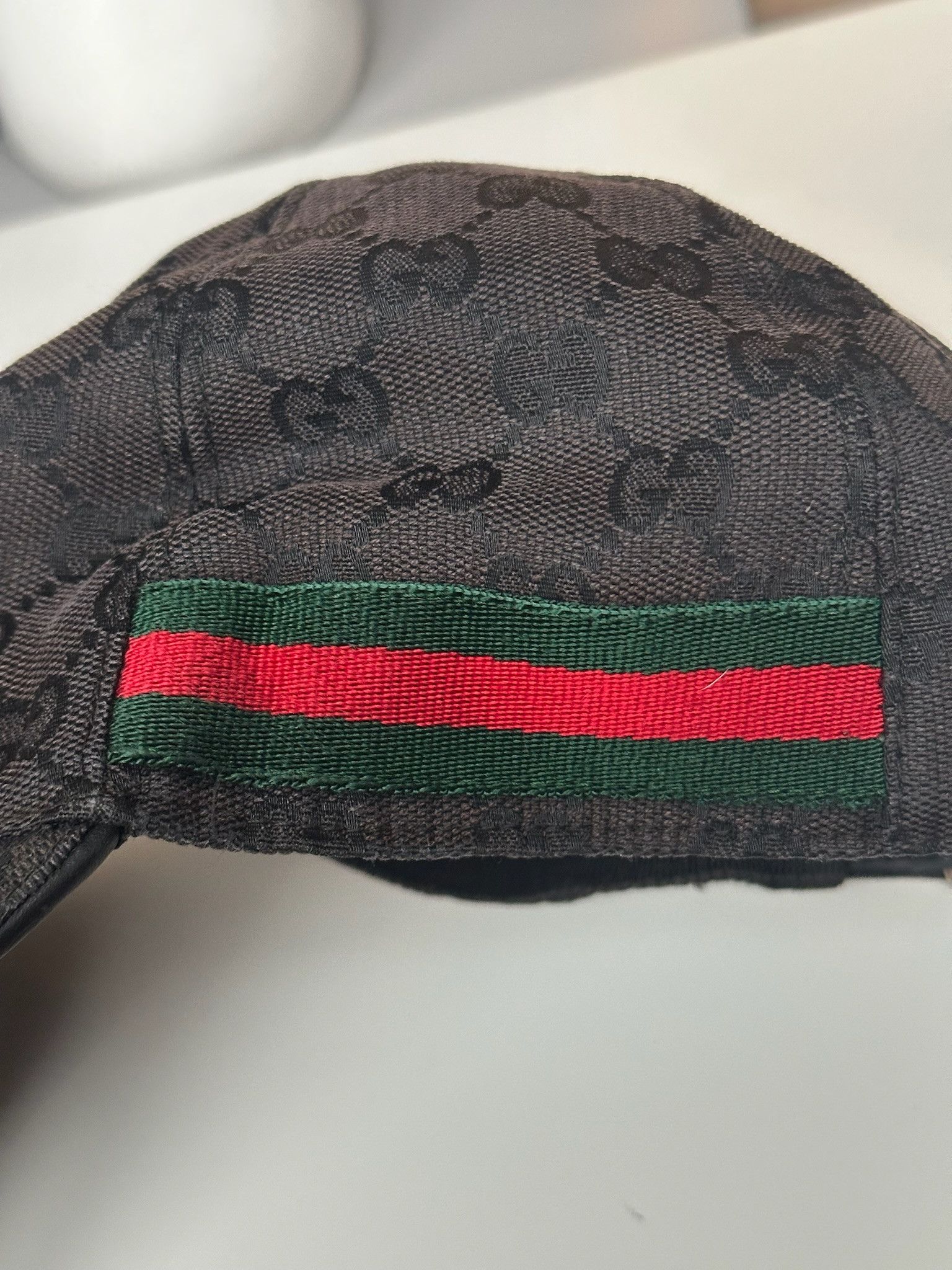 Gucci Authentic Gucci Hat Canvas GG Monogram Black Web Size ONE SIZE - 3 Thumbnail