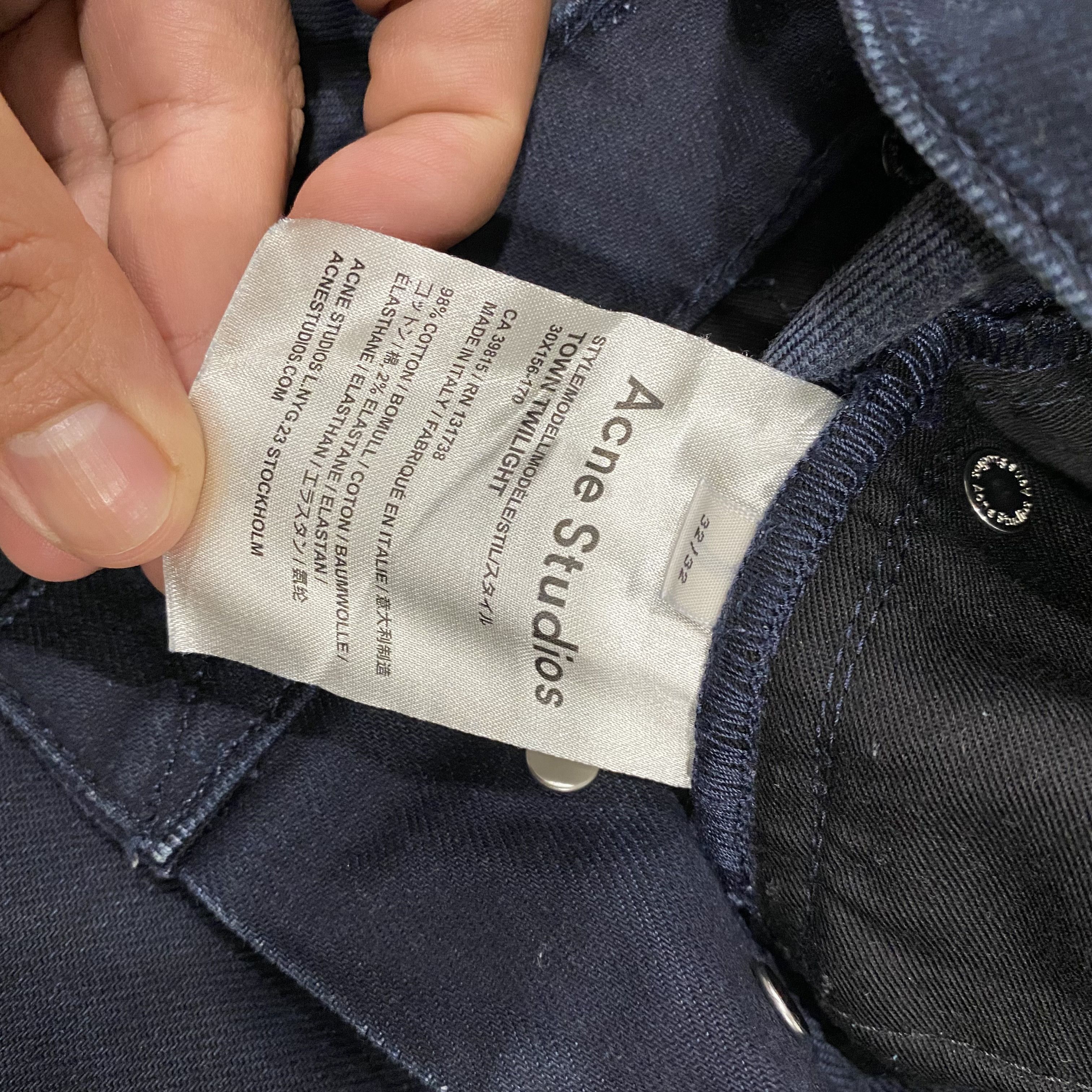 Acne Studios Acne Studio Town Twilight Slim Fit Jeans Size US 32 / EU 48 - 12 Thumbnail