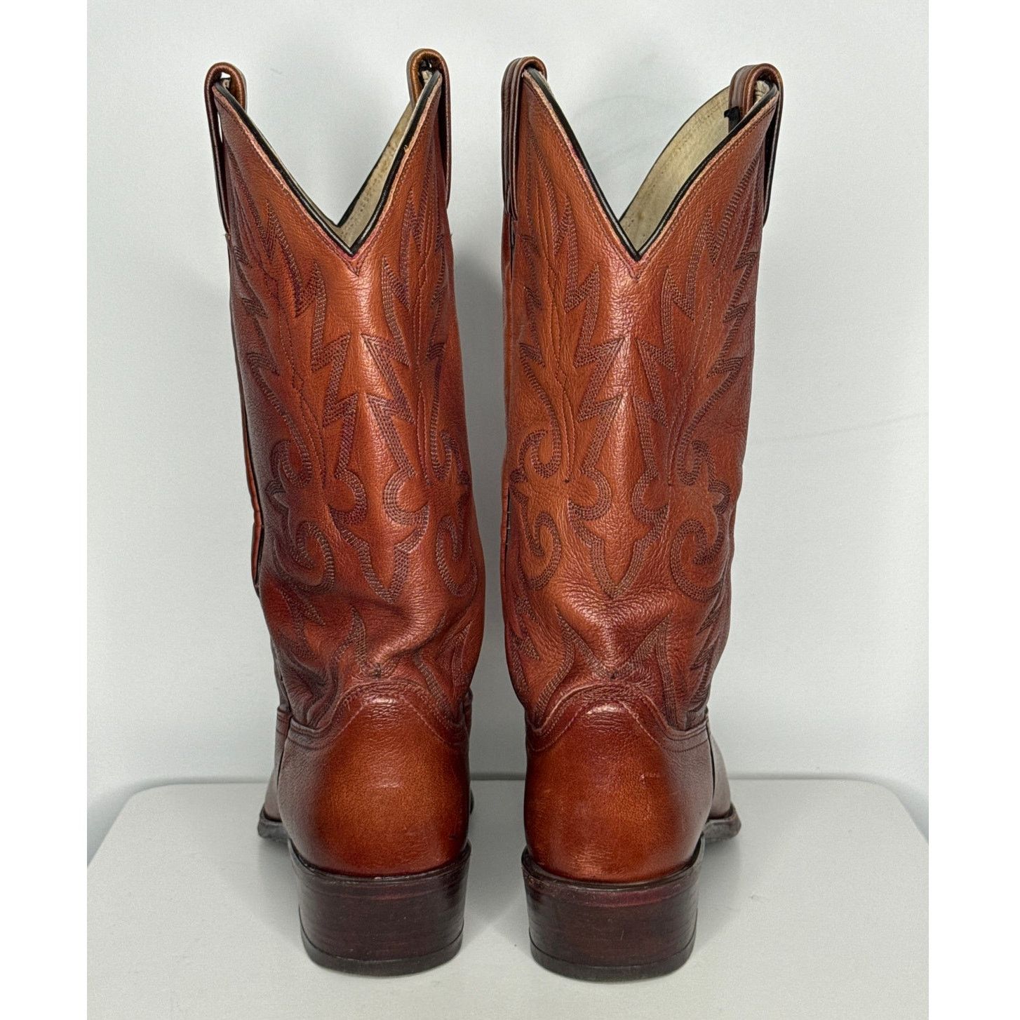 Dan Post 1990s Dan Post Brown Leather Western Cowboy Boots 10.5D Size US 10.5 / EU 43-44 - 7 Thumbnail