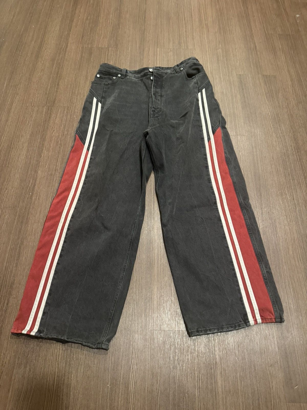 Balenciaga Balenciaga Track Denim Pants Size US 34 / EU 50 - 1 Thumbnail