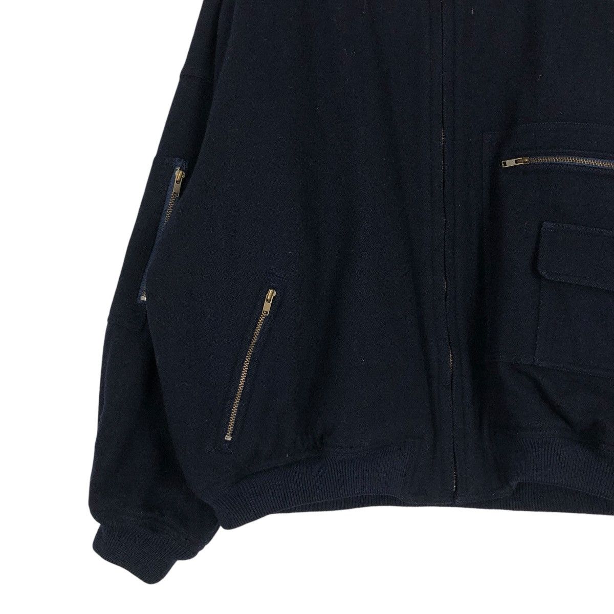 Issey Miyake 🔥VINTAGE ISSEY MIYAKE I.S. CARE LABELS WOOL BOMBER JACKET Size US L / EU 52-54 / 3 - 6 Thumbnail