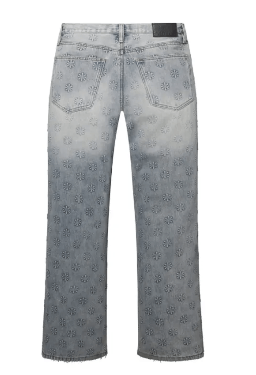LOSTSHDWS LOSTSHDWS Emboss Baggy Denim "Blue" Size US 36 / EU 52 - 2 Thumbnail