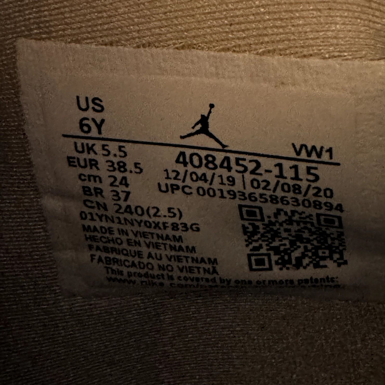 Jordan Brand × Nike Size 6 - Air Jordan 4 Retro GS Purple Metallic Men's Shoes Size US 6 / EU 39 - 8 Thumbnail