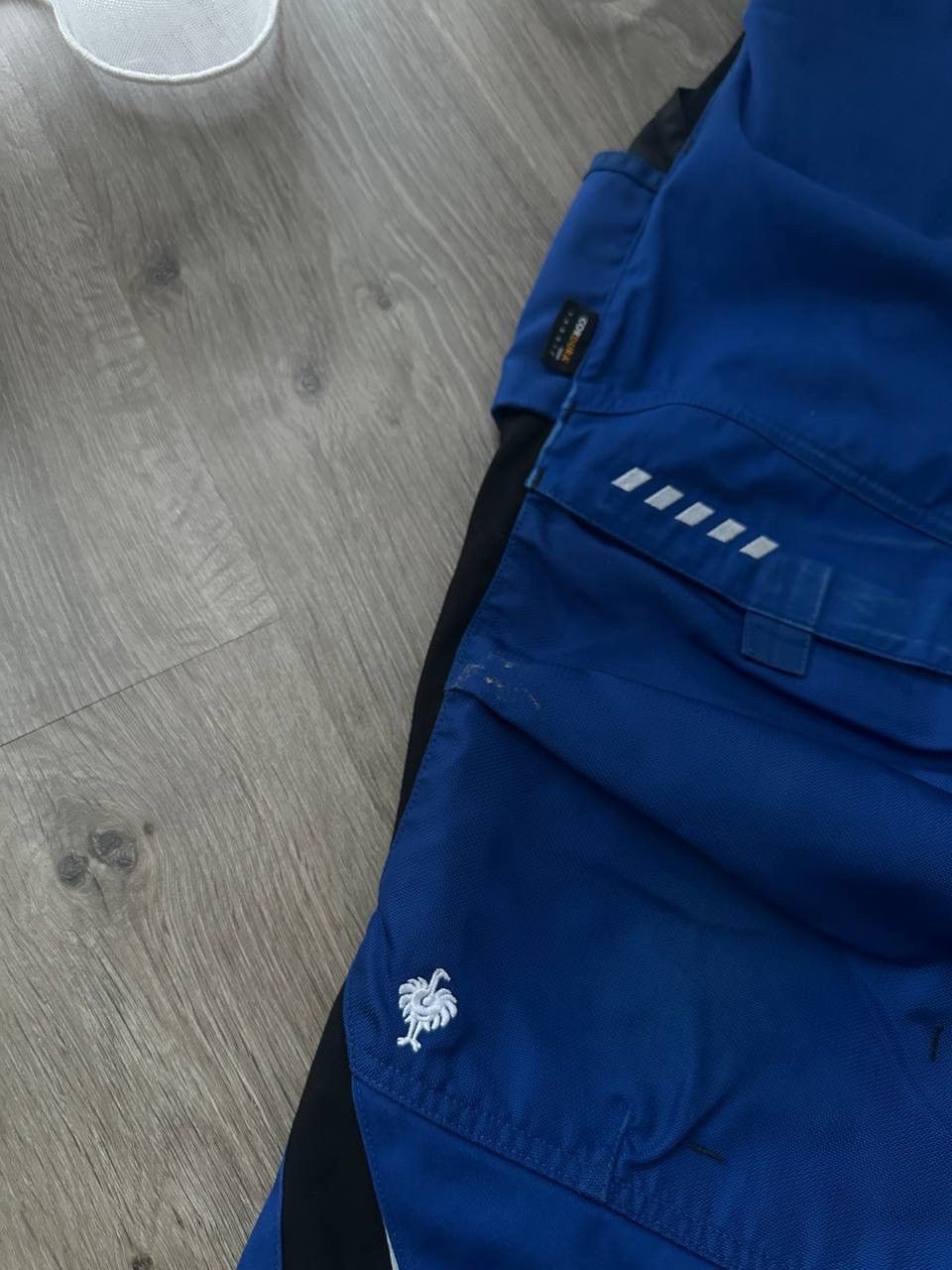 Stewart & Strauss × Vintage Vintage Strauss Workwear Distressed Blue Cargo Pants Size US 31 - 8 Thumbnail