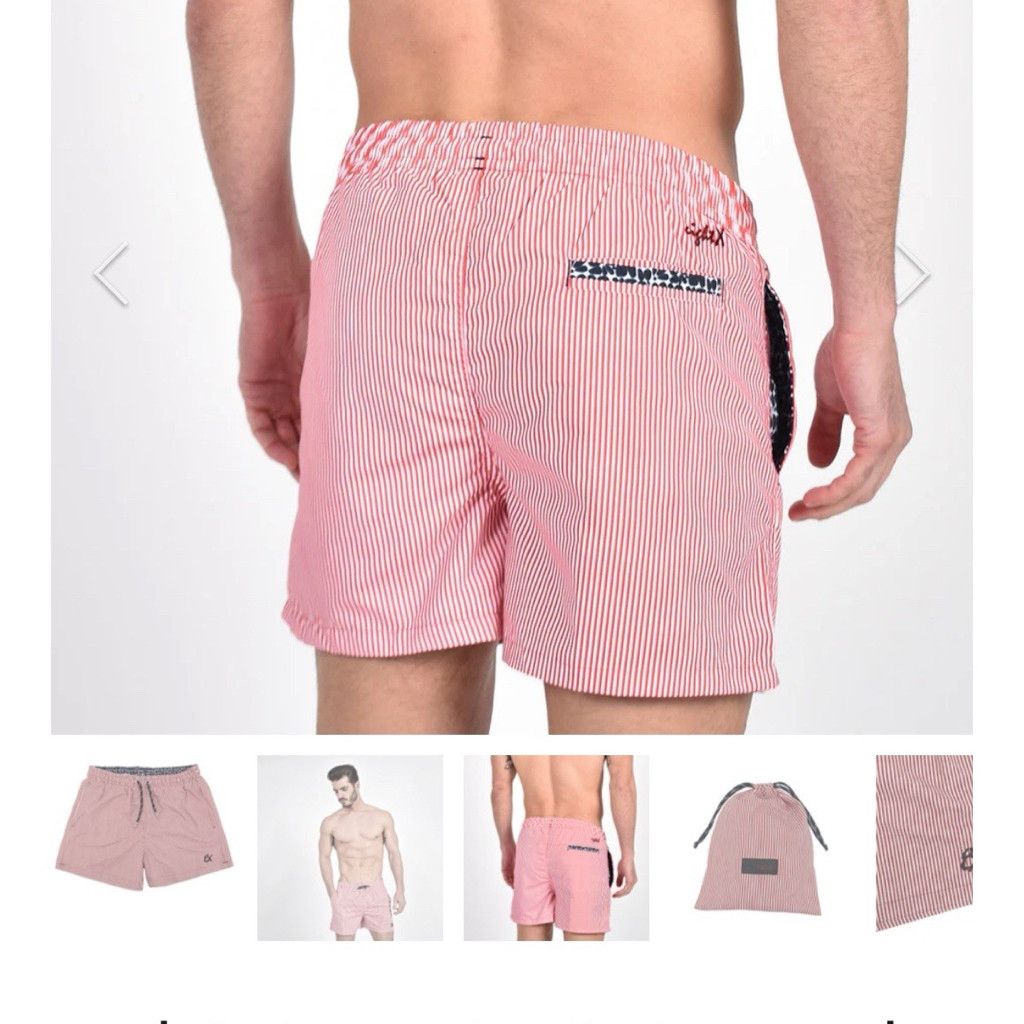 Eight X Eight X Lined Shorts, Sz Small; red striped hybrid shorts Size US 30 / EU 46 - 7 Thumbnail