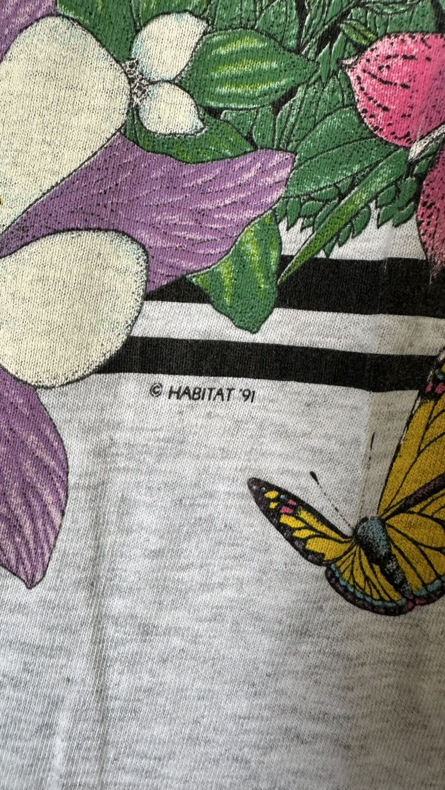 Habitat VINTAGE HABITAT 91 FLORAT DOUBLE NECK TEE Size US M / EU 48-50 / 2 - 3 Thumbnail