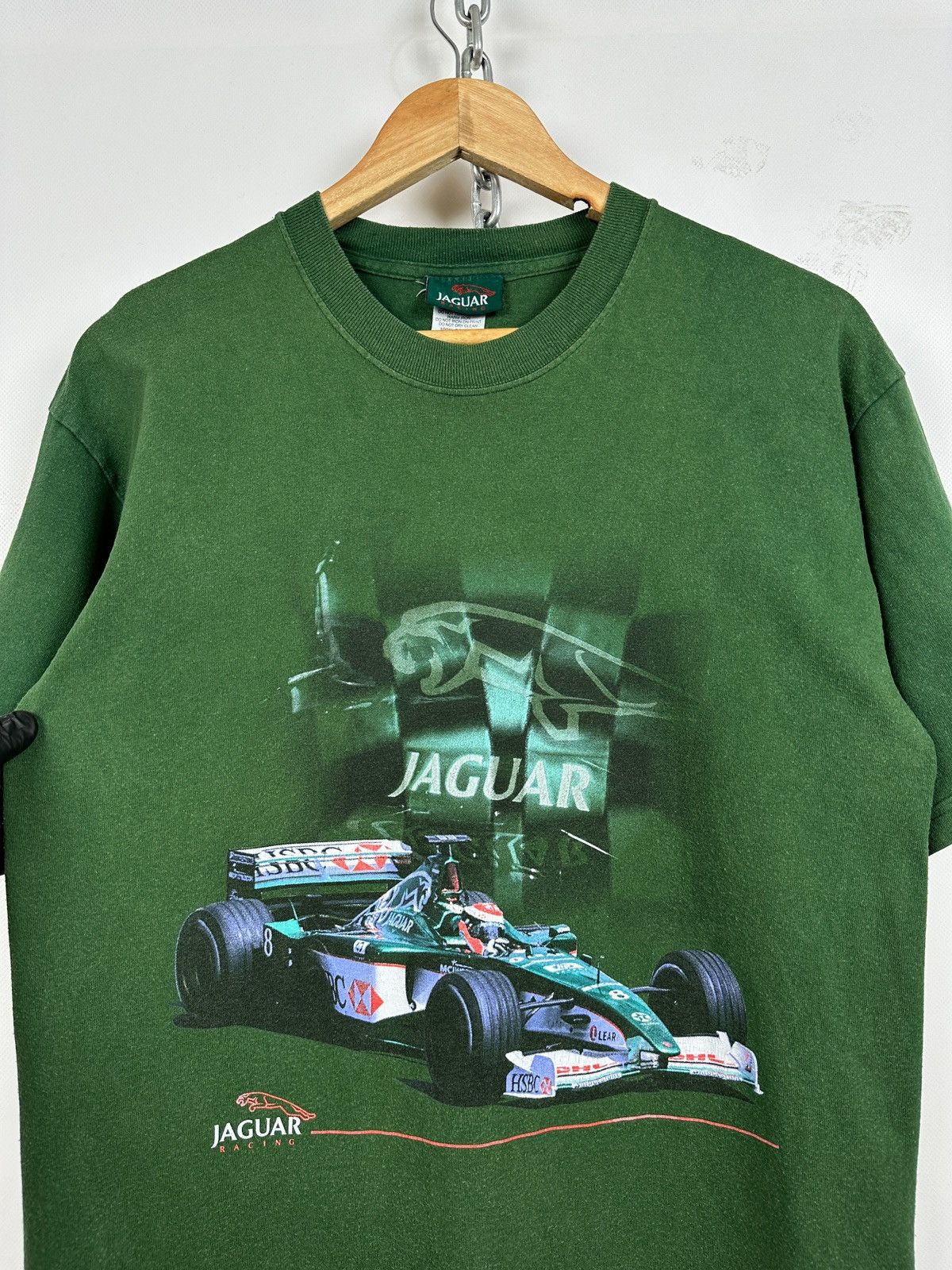Formula 1 Vintage Jaguar Racing Formula 1 Faded Green T-Shirt Size US M / EU 48-50 / 2 - 7 Thumbnail